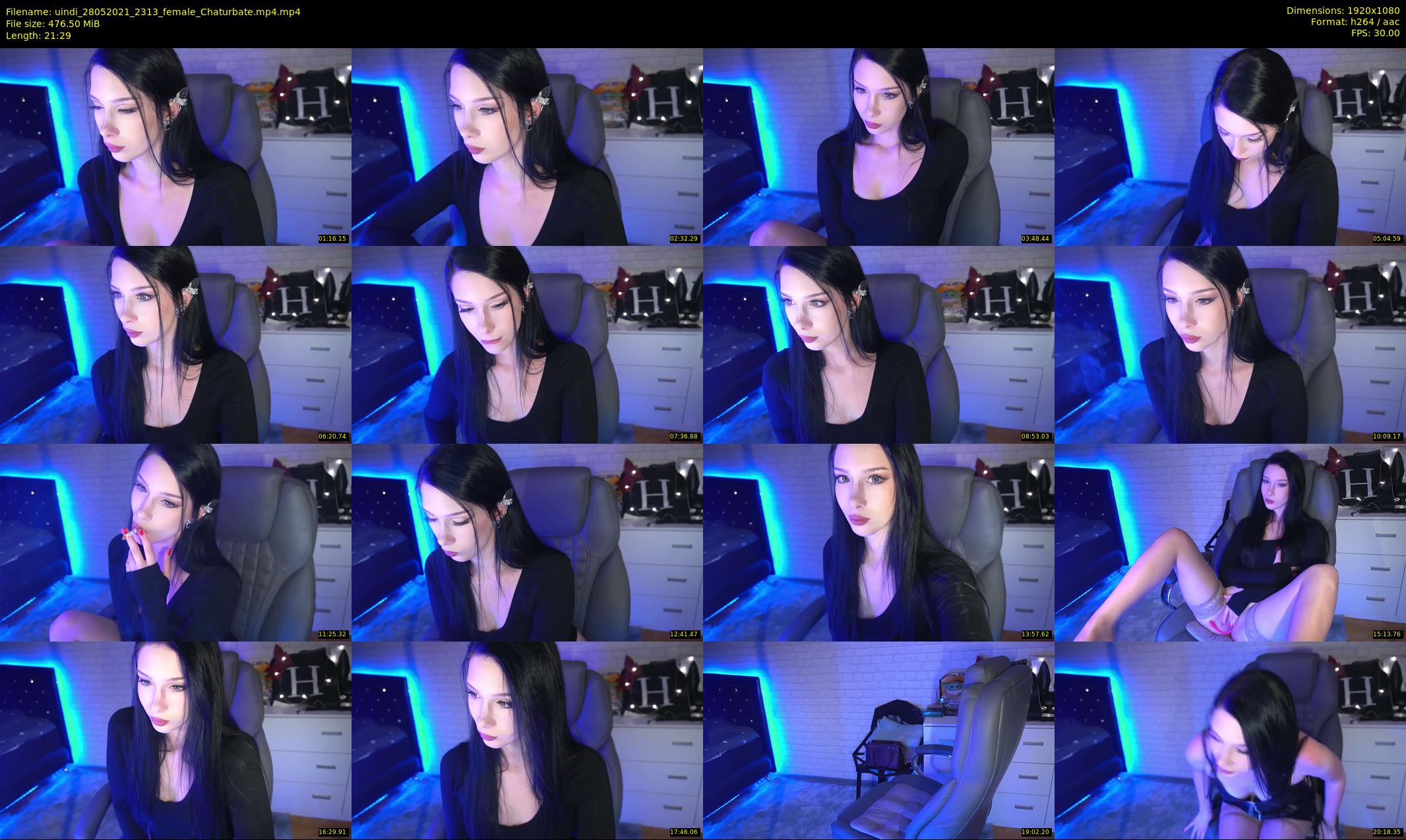 uindi — 22 minute Chaturbate female cam show recording, 1080p, May 28, 2021
