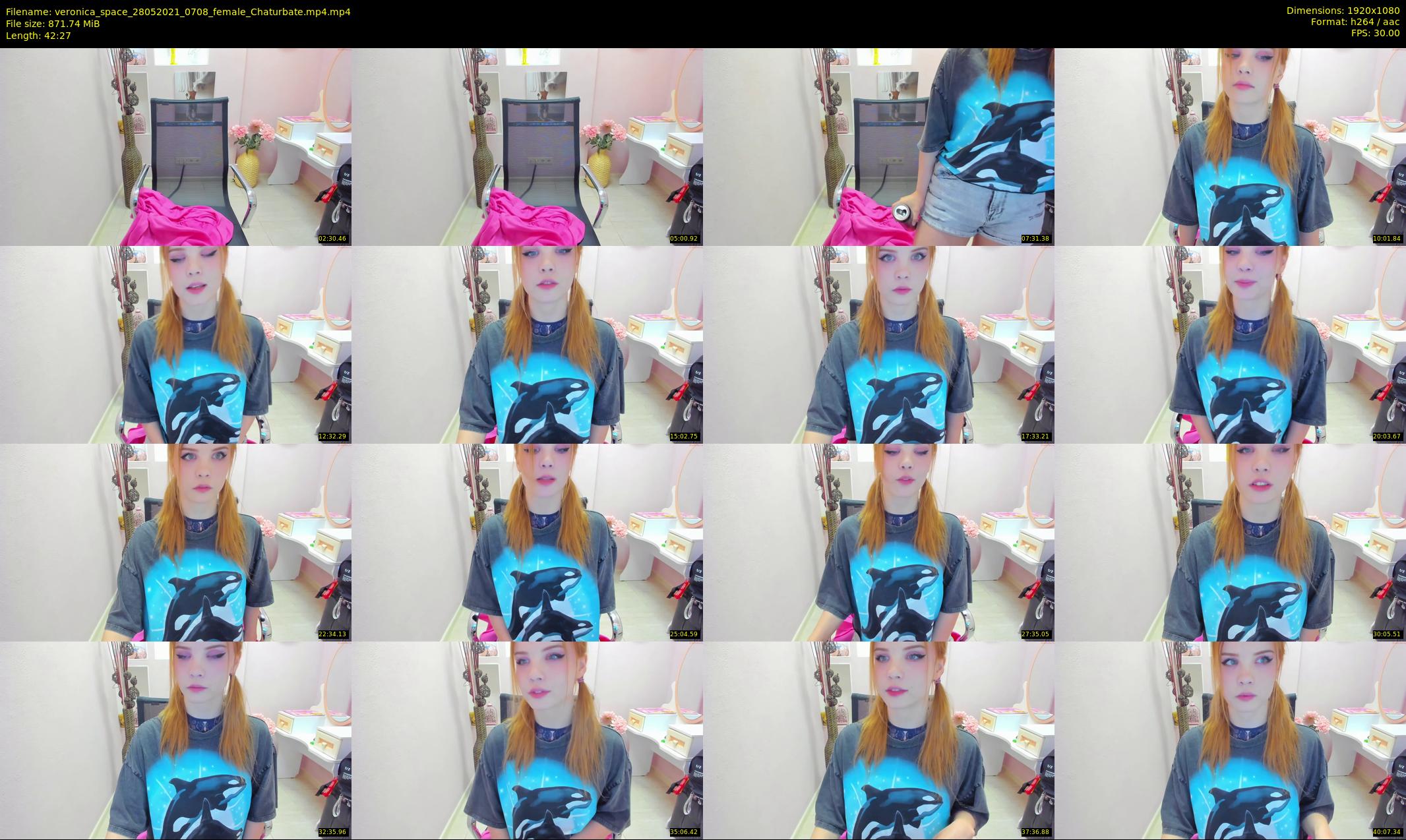 veronica_space — 43 minute Chaturbate female cam show recording, 1080p, May 28, 2021