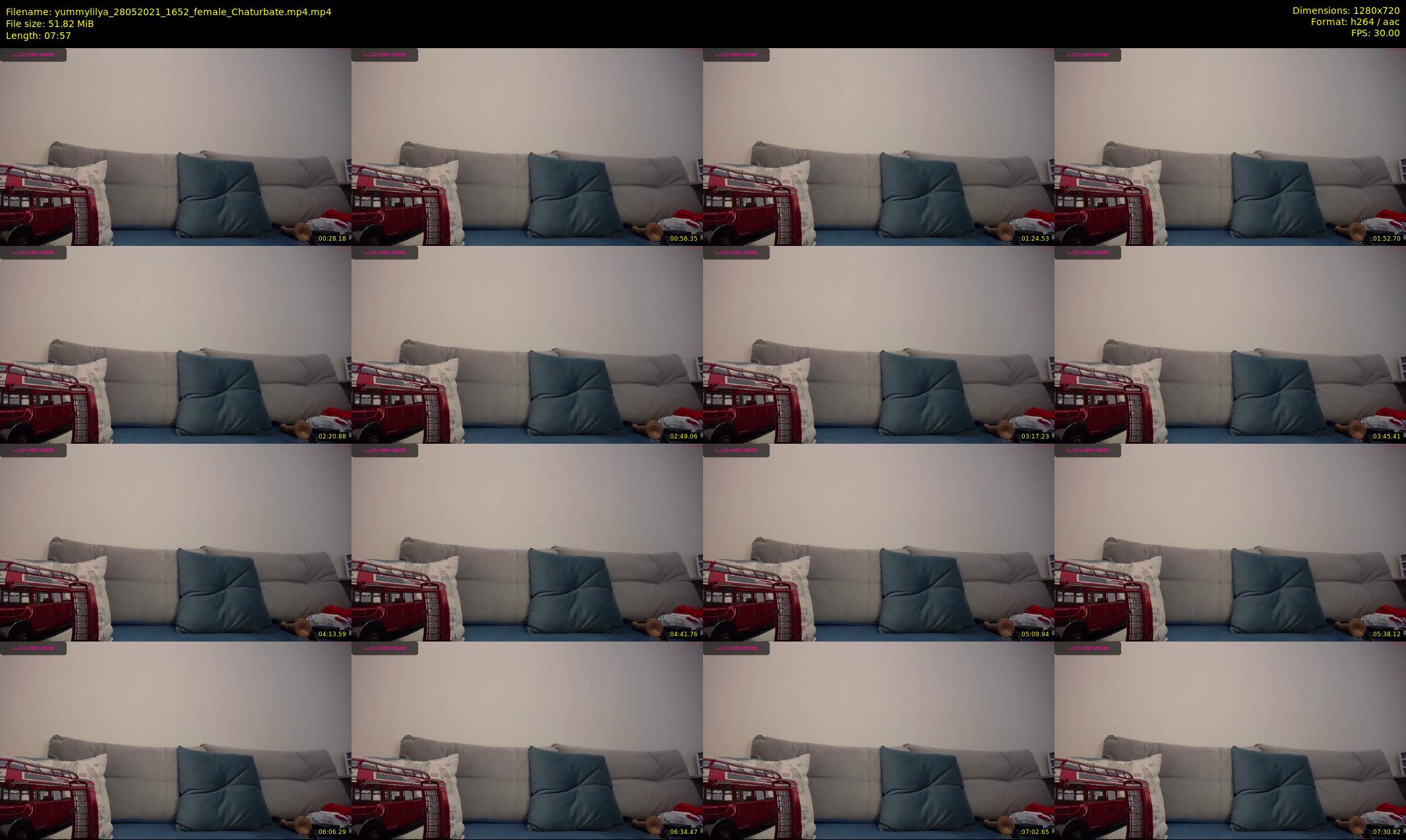 yummylilya — 8 minute Chaturbate female cam show recording, 720p, May 28, 2021