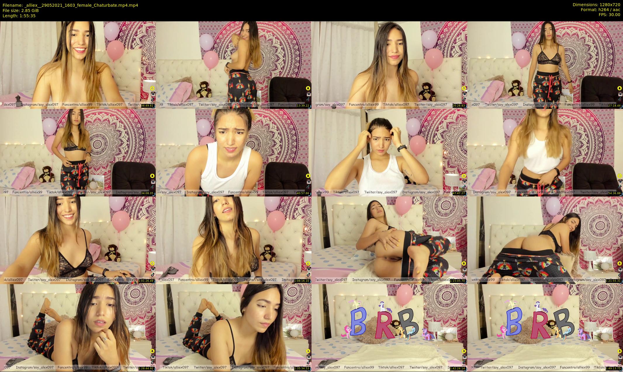 _alliex_ — 116 minute Chaturbate female cam show recording, 720p, May 29, 2021
