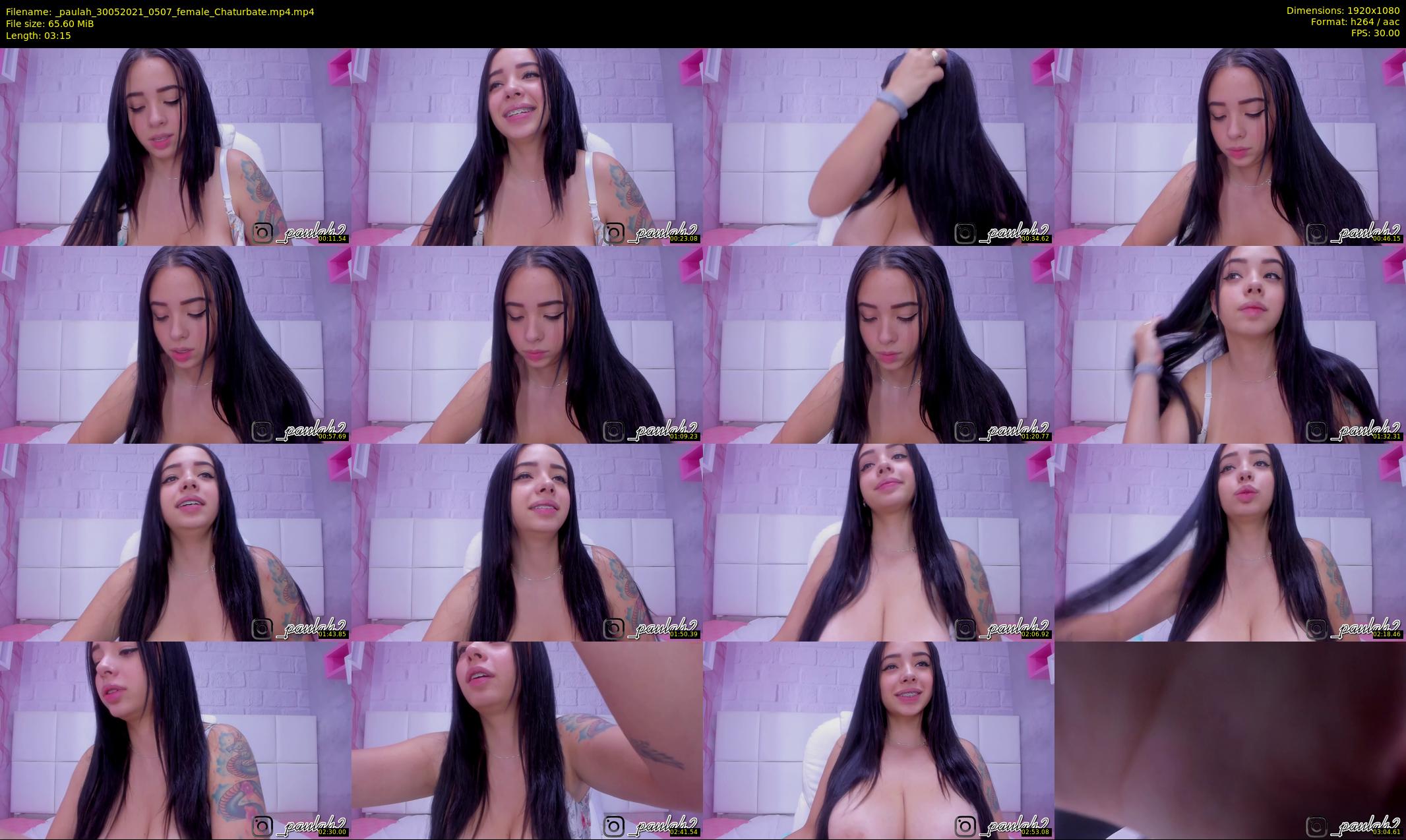 _paulah — 4 minute Chaturbate female cam show recording, 1080p, May 30, 2021
