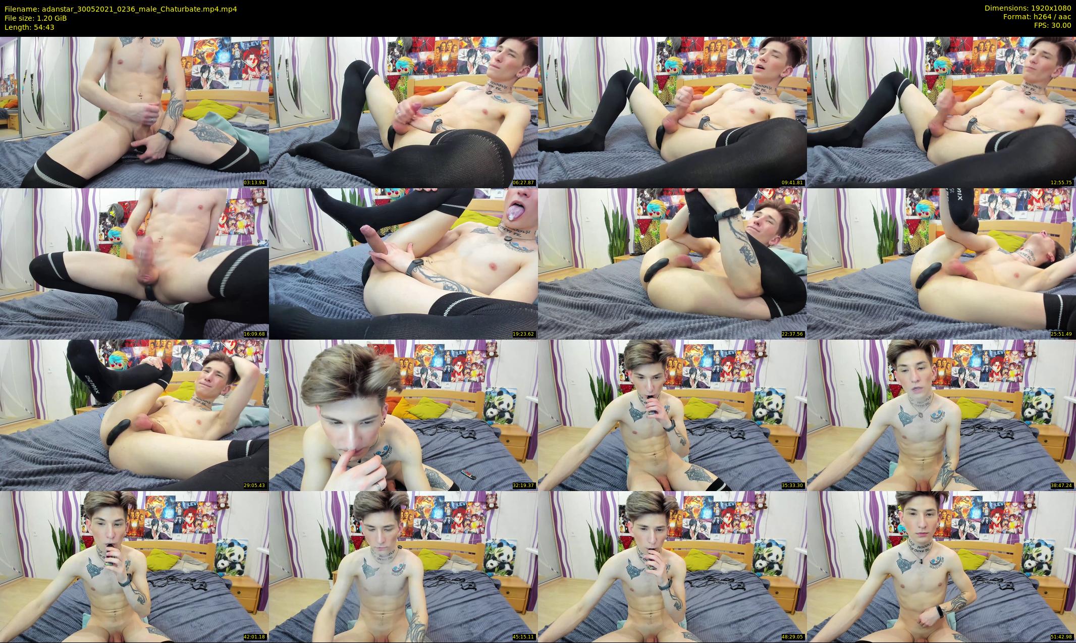 adanstar — 55 minute Chaturbate male cam show recording, 1080p, May 30, 2021