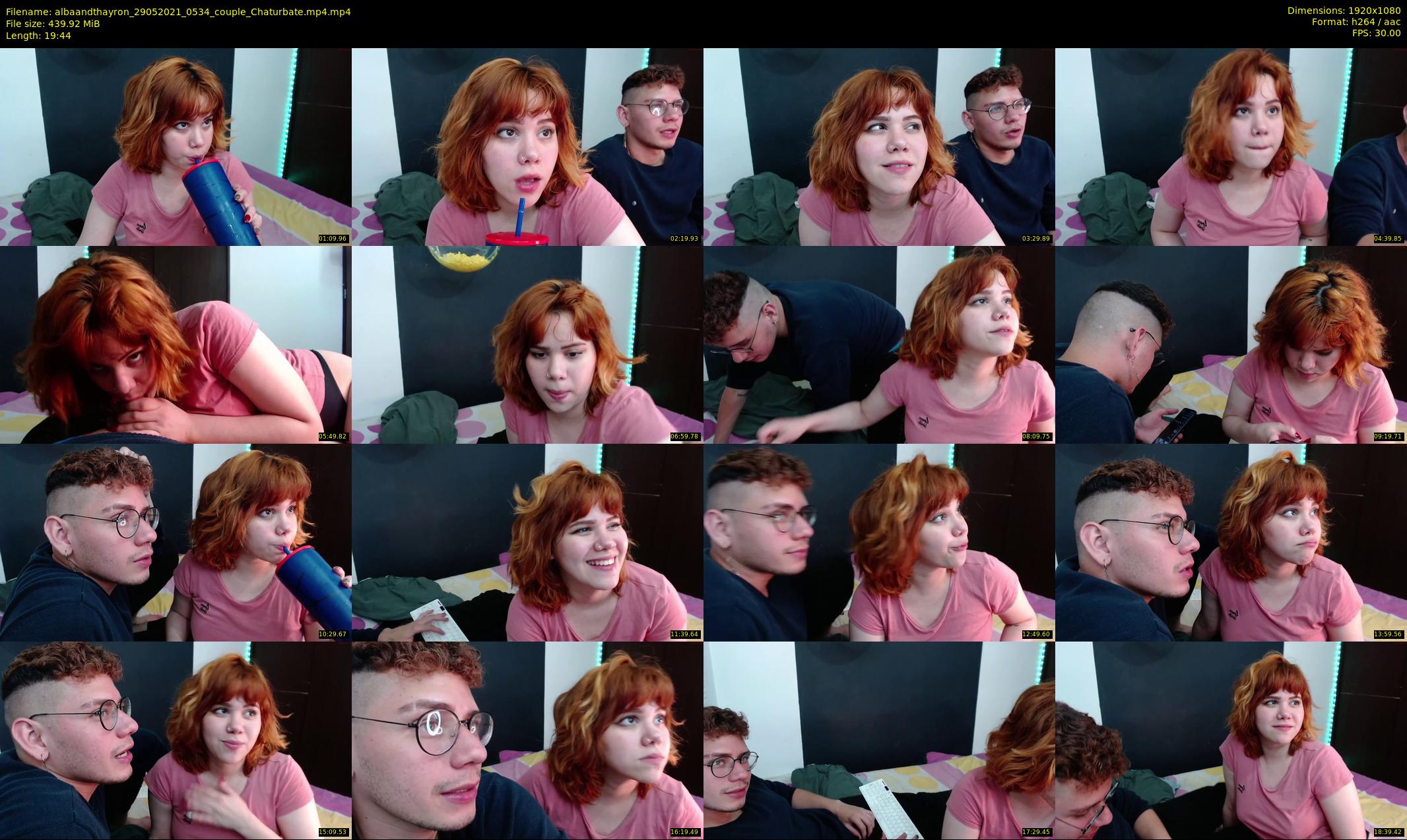 albaandthayron — 20 minute Chaturbate couple cam show recording, 1080p, May 29, 2021