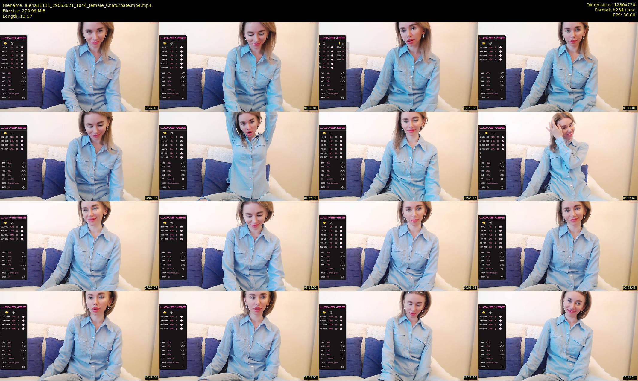 alena11111 — 14 minute Chaturbate female cam show recording, 720p, May 29, 2021