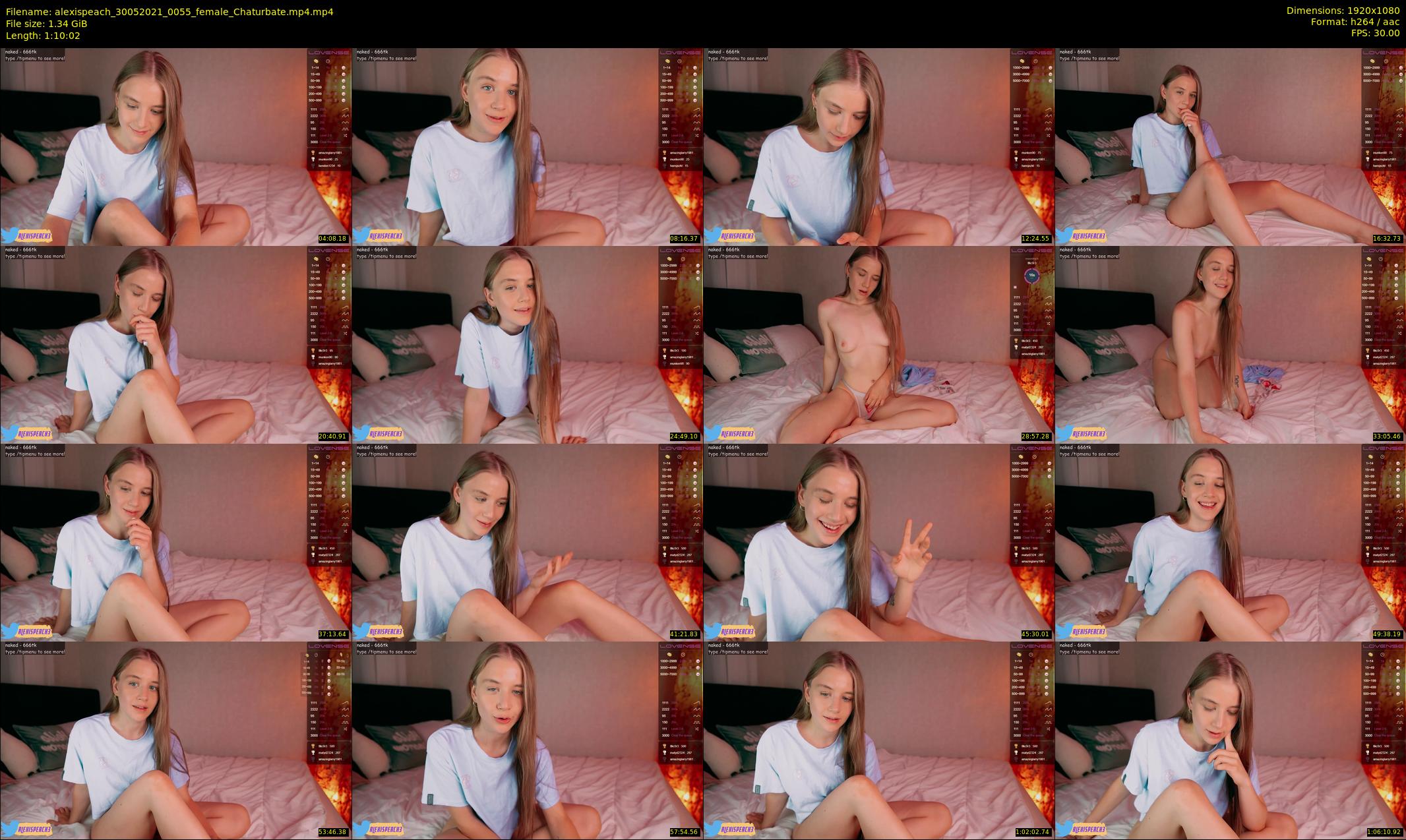 alexispeach — 71 minute Chaturbate female cam show recording, 1080p, May 30, 2021