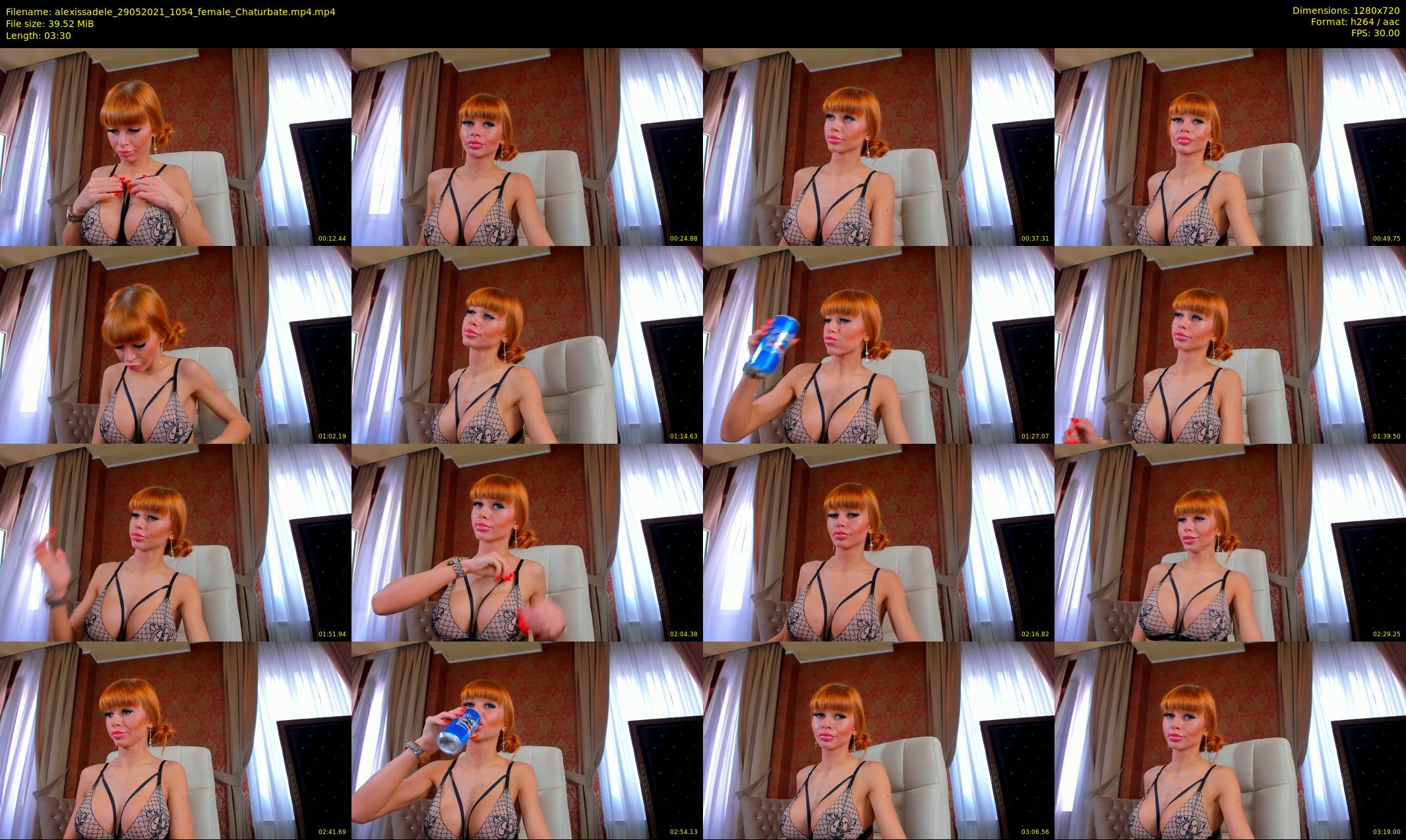alexissadele — 4 minute Chaturbate female cam show recording, 720p, May 29, 2021