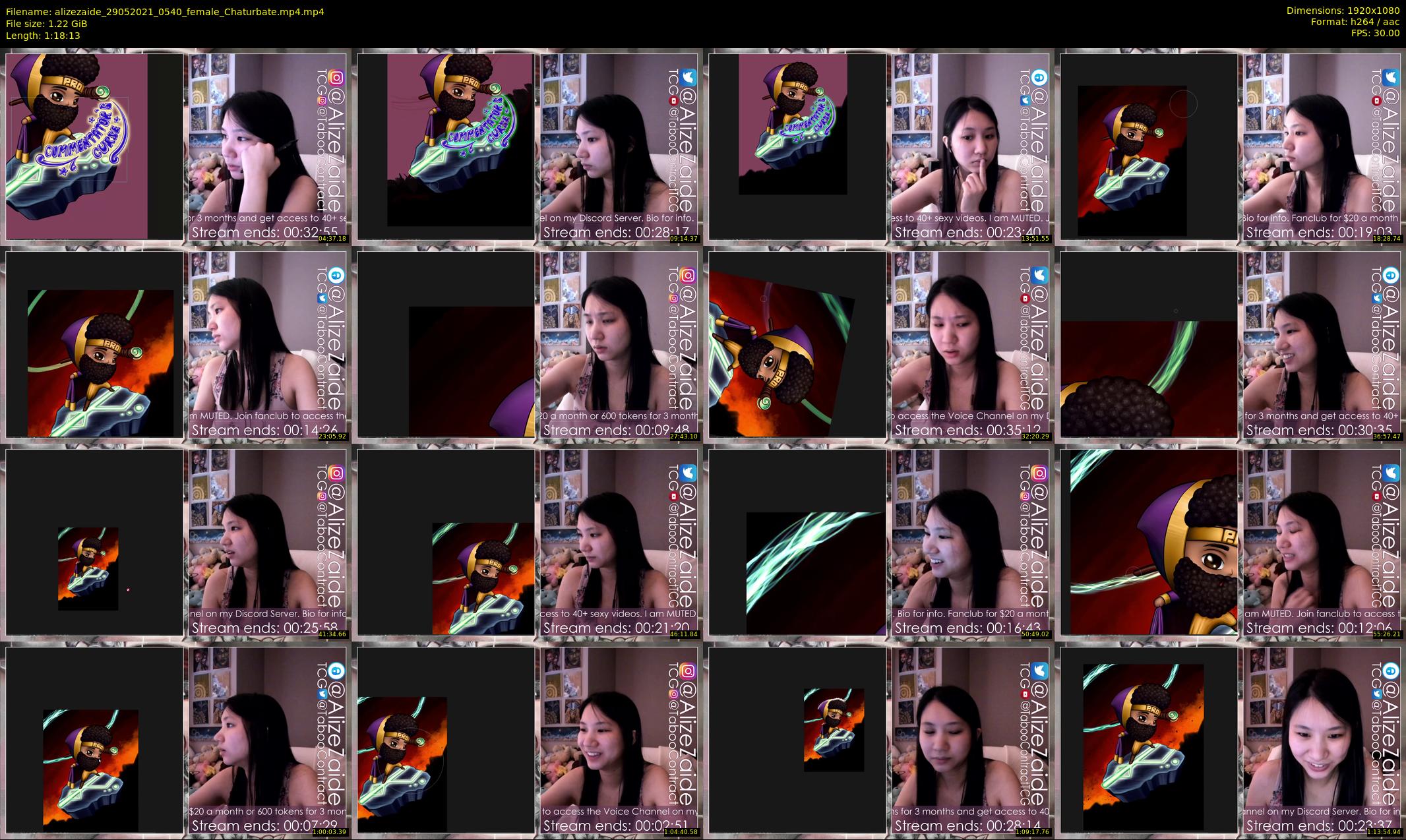 alizezaide — 79 minute Chaturbate female cam show recording, 1080p, May 29, 2021