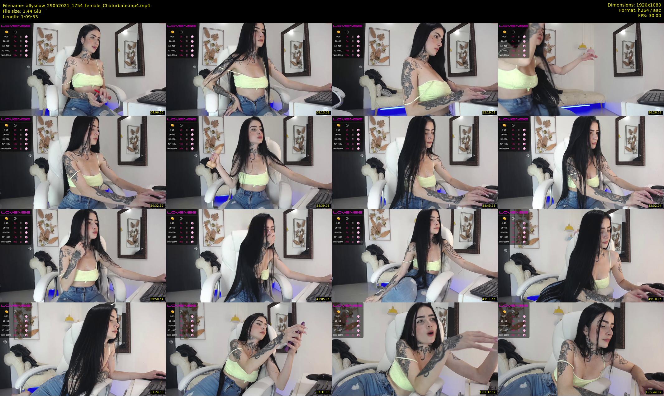 allysnow — 70 minute Chaturbate female cam show recording, 1080p, May 29, 2021