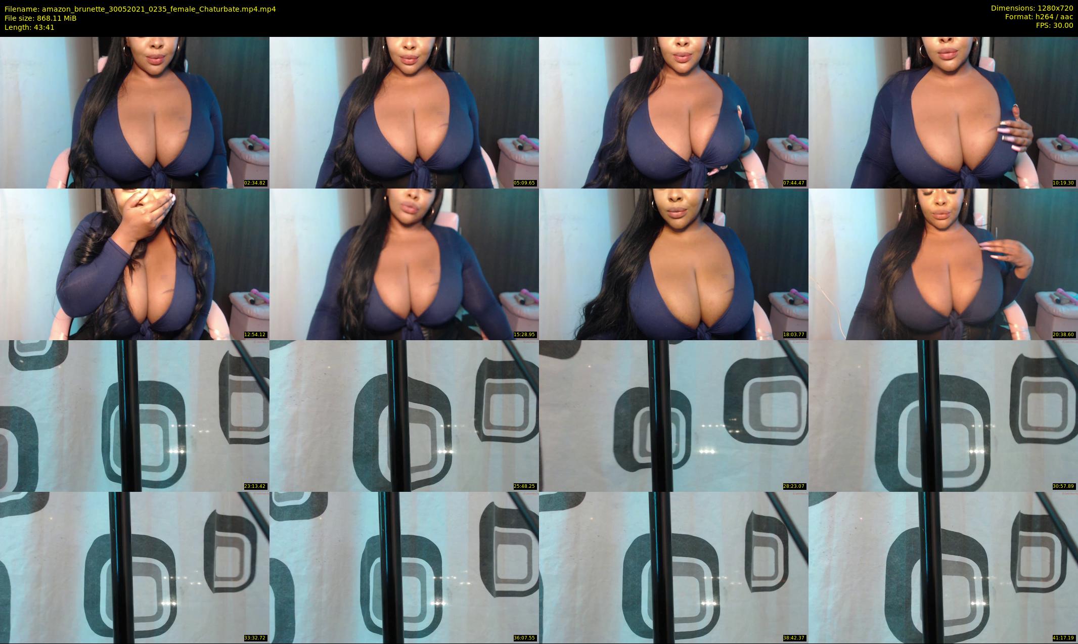 amazon_brunette — 44 minute Chaturbate female cam show recording, 720p, May 30, 2021