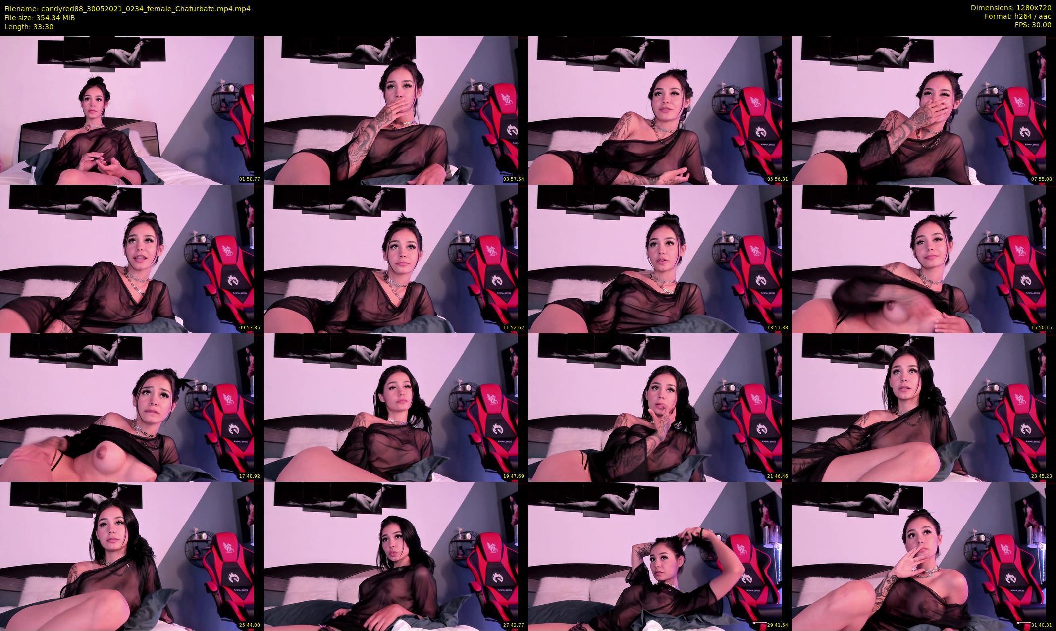 candyred88 — 34 minute Chaturbate female cam show recording, 720p, May 30, 2021