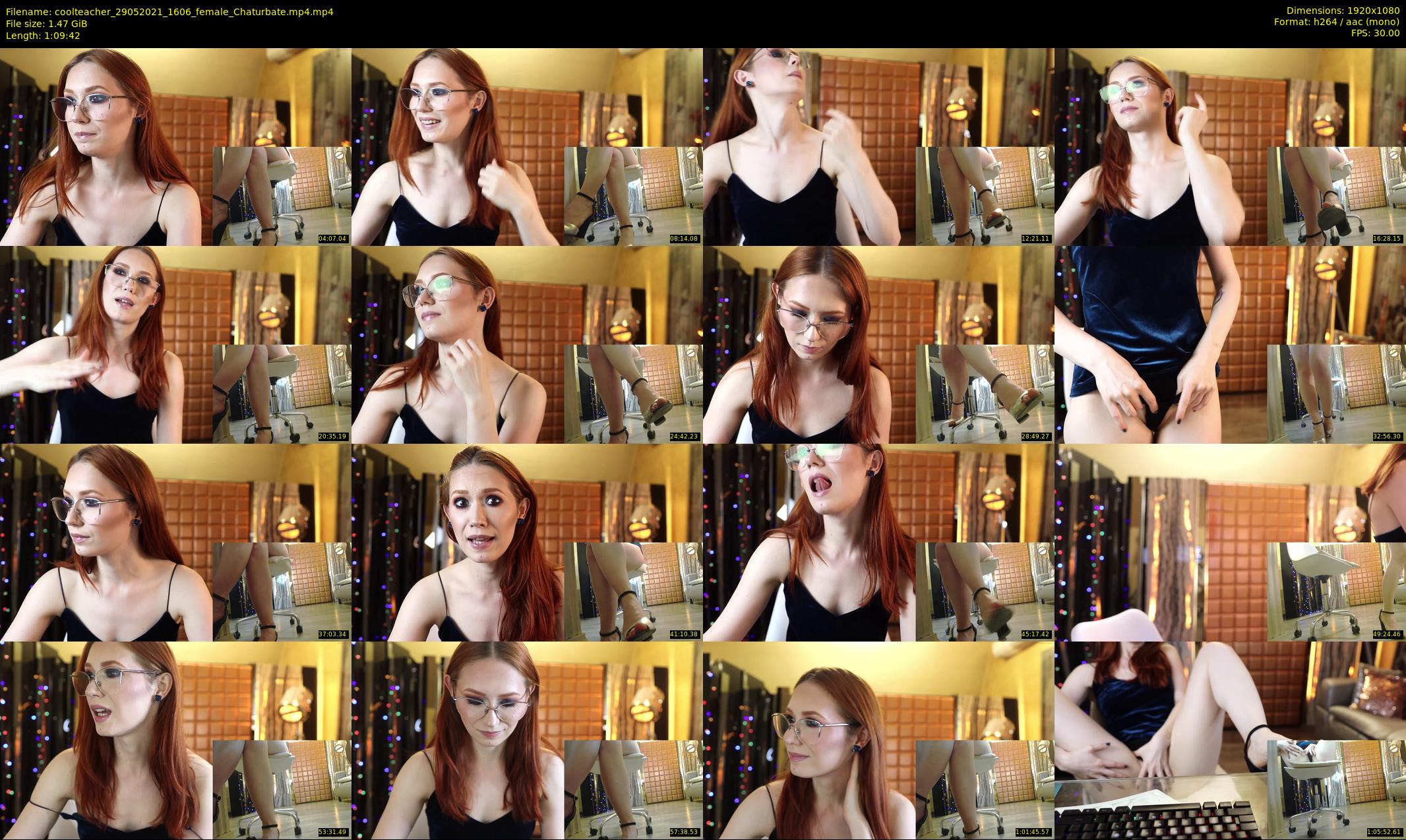 coolteacher — 70 minute Chaturbate female cam show recording, 1080p, May 29, 2021