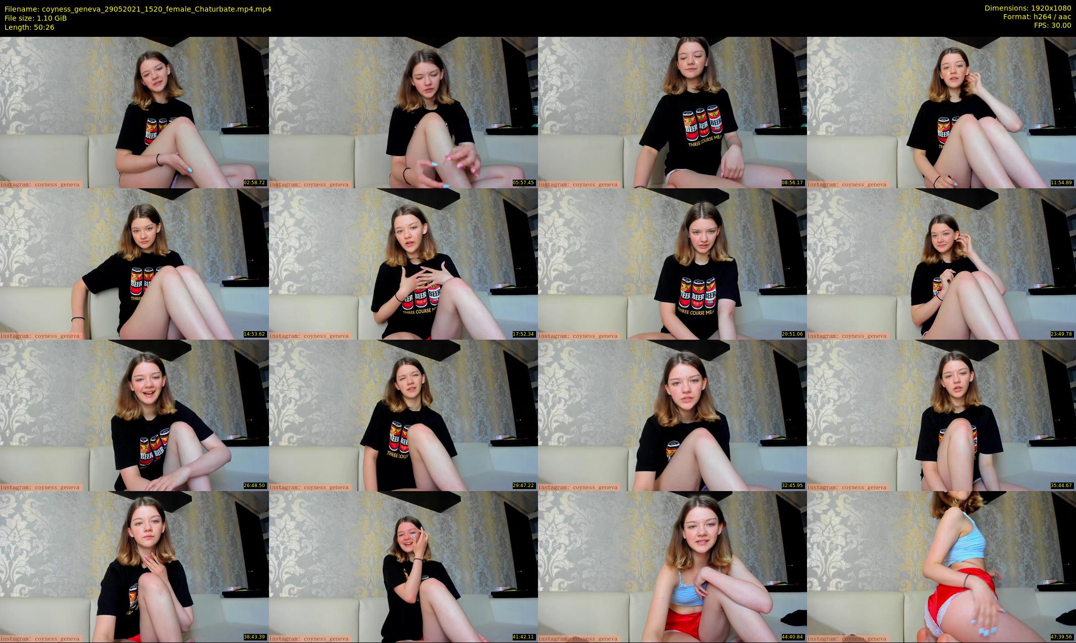 coyness_geneva — 51 minute Chaturbate female cam show recording, 1080p, May 29, 2021