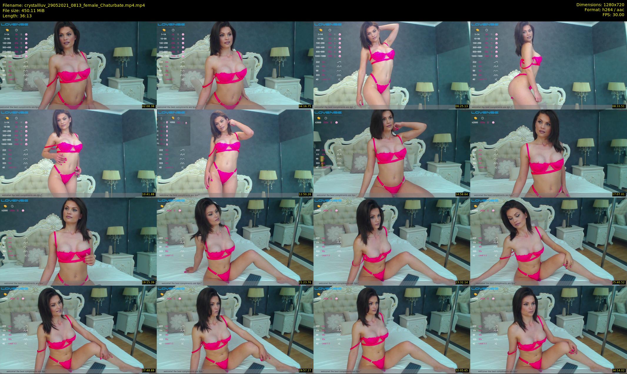 crystallluv — 37 minute Chaturbate female cam show recording, 720p, May 29, 2021