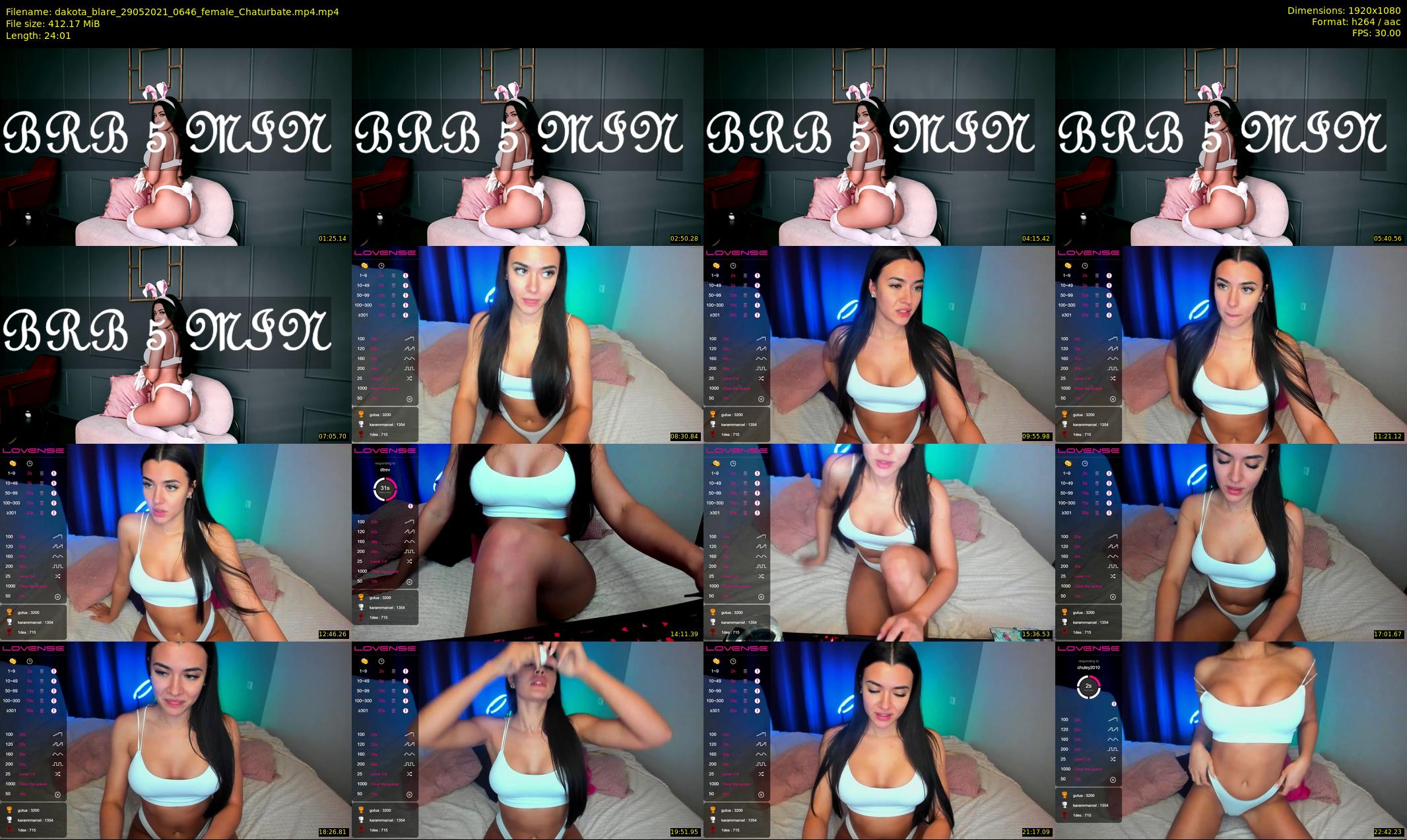dakota_blare — 25 minute Chaturbate female cam show recording, 1080p, May 29, 2021