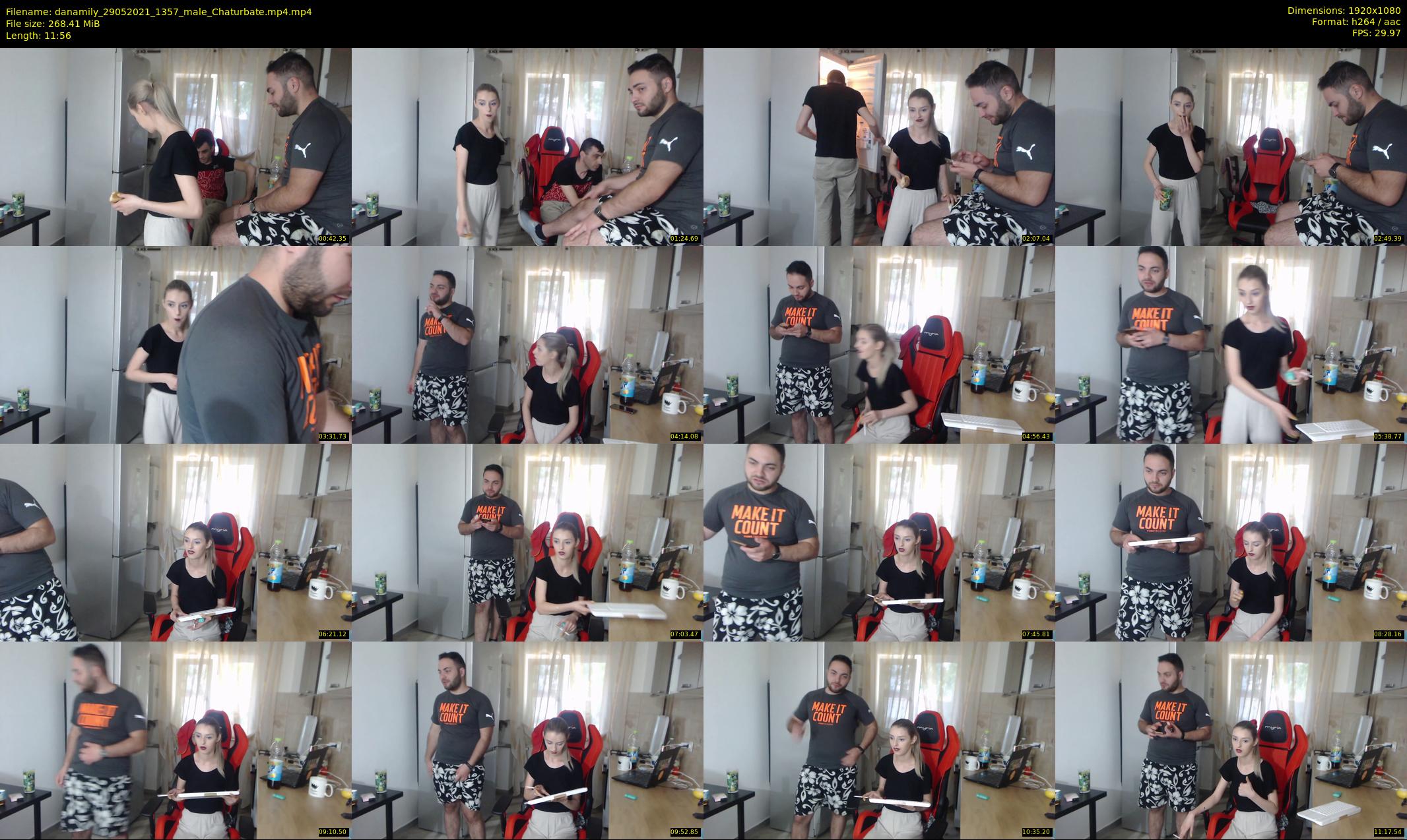 danamily — 12 minute Chaturbate female cam show recording, 1080p, May 29, 2021
