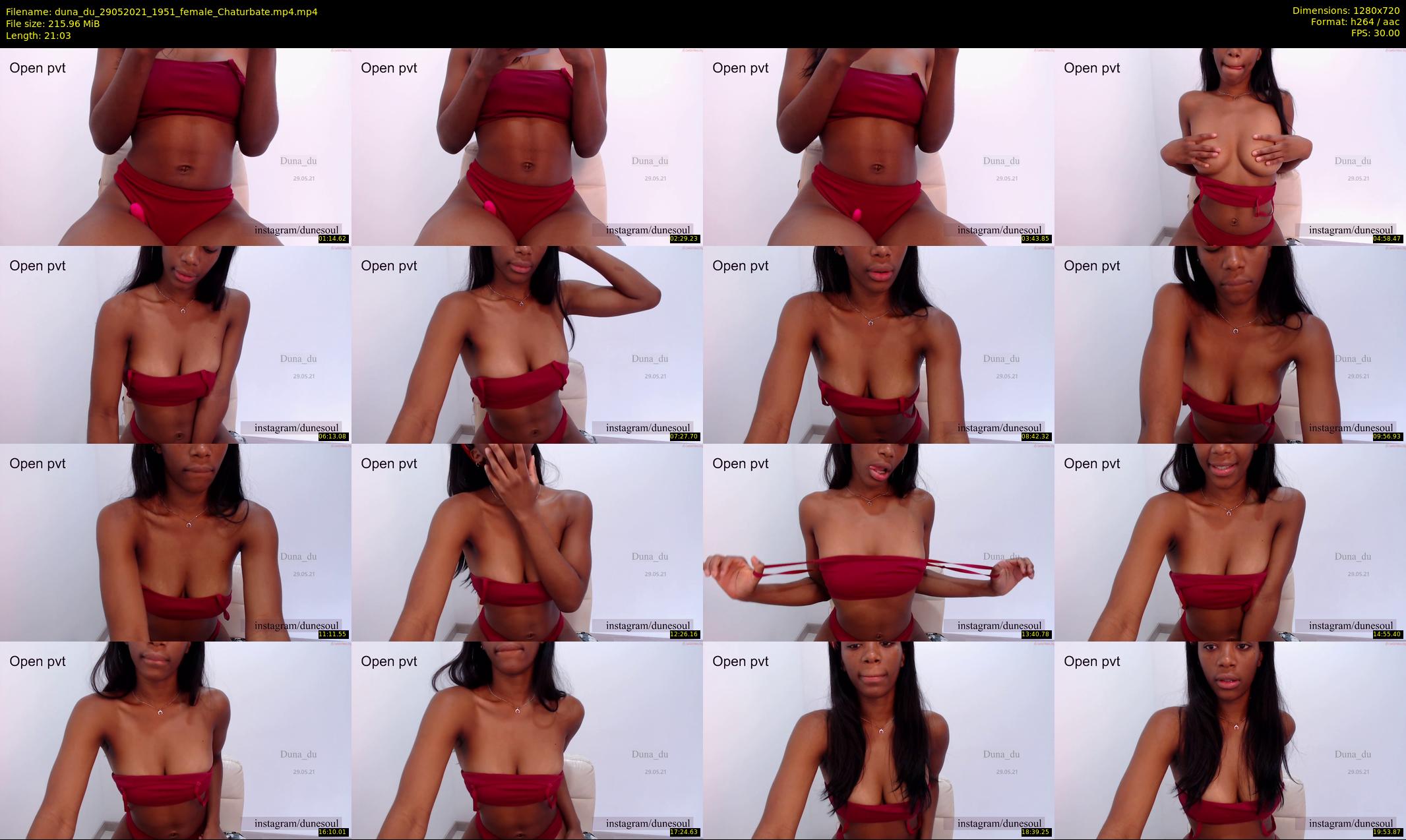 duna_du — 22 minute Chaturbate female cam show recording, 720p, May 29, 2021