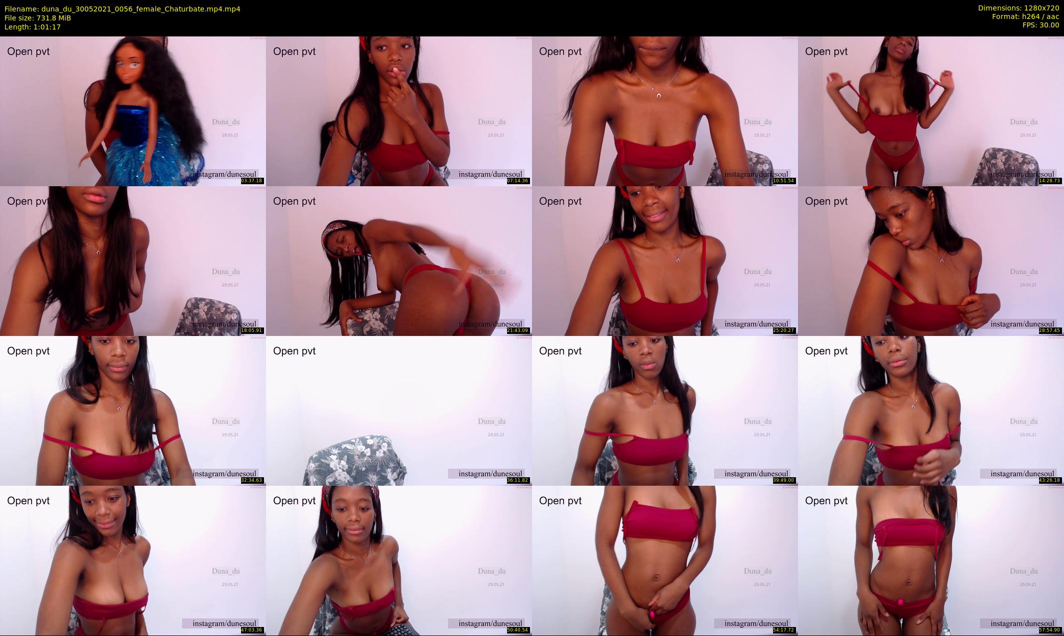 duna_du — 62 minute Chaturbate female cam show recording, 720p, May 30, 2021