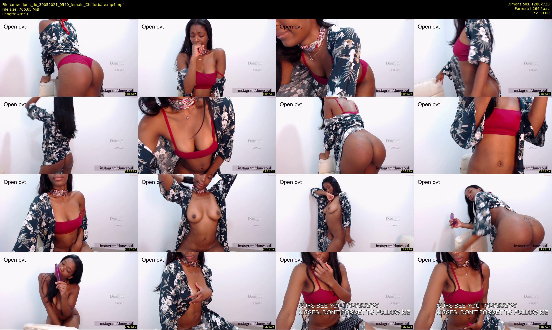 duna_du — 49 minute Chaturbate female cam show recording, 720p, May 30, 2021