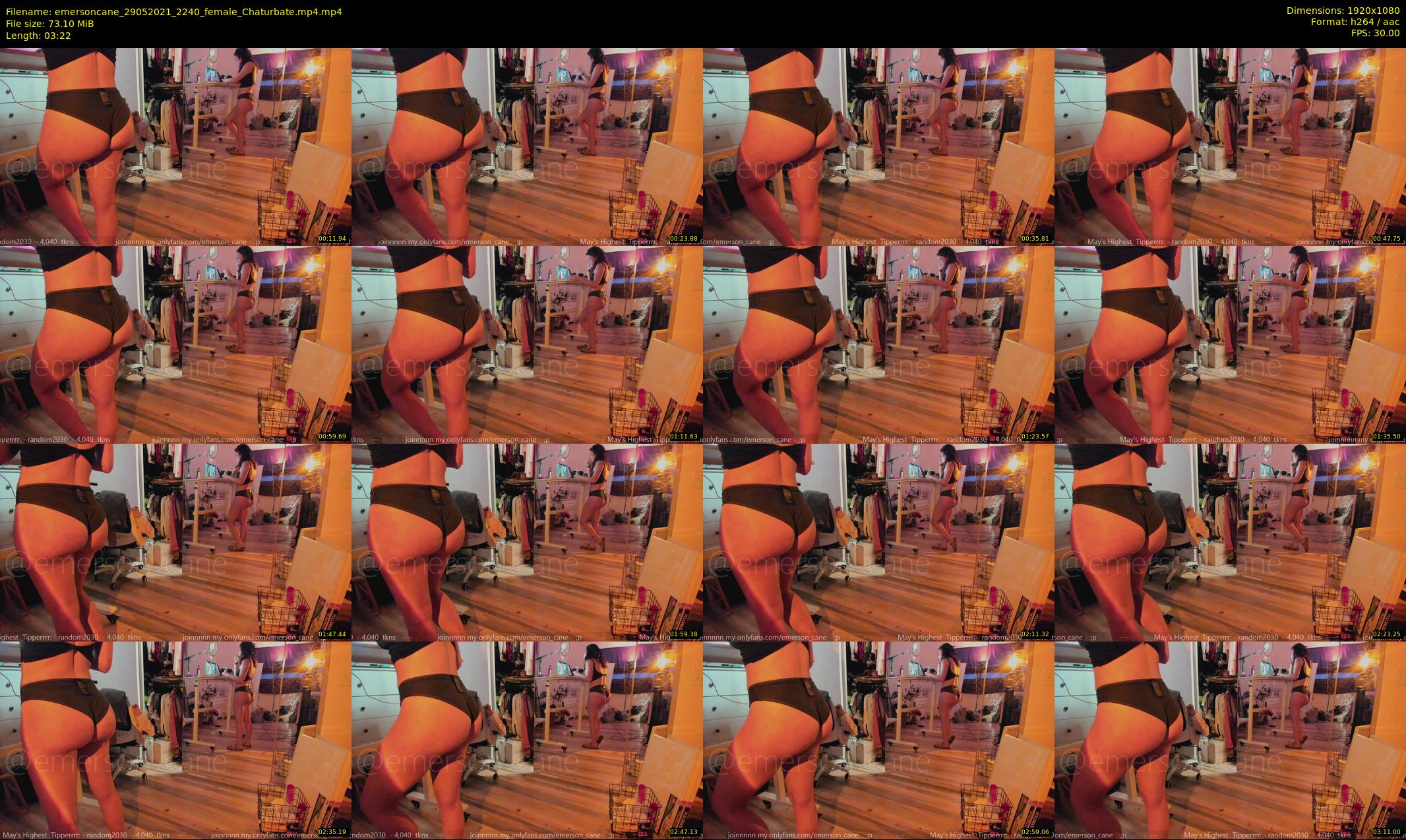 emersoncane — 4 minute Chaturbate female cam show recording, 1080p, May 29, 2021