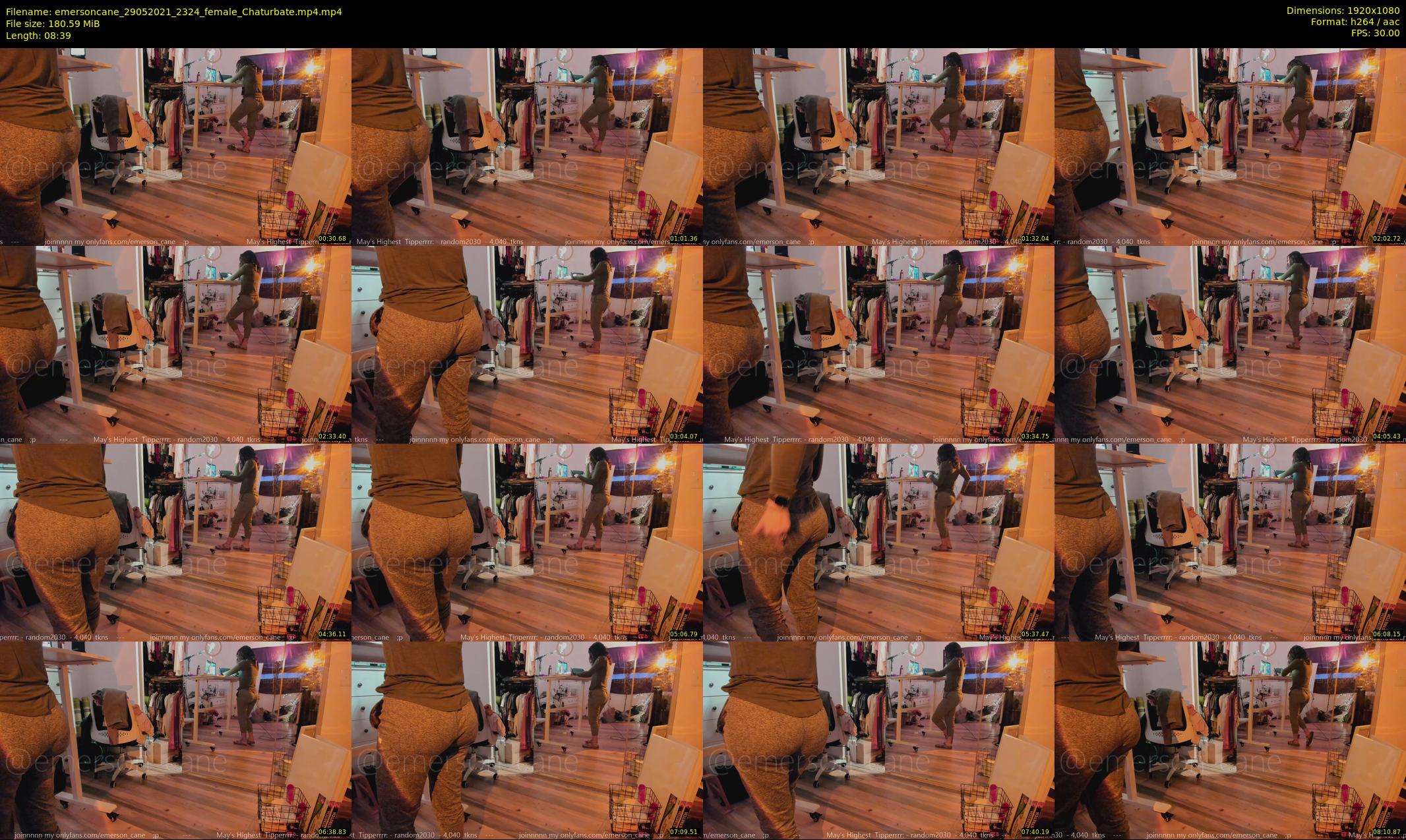 emersoncane — 9 minute Chaturbate female cam show recording, 1080p, May 29, 2021