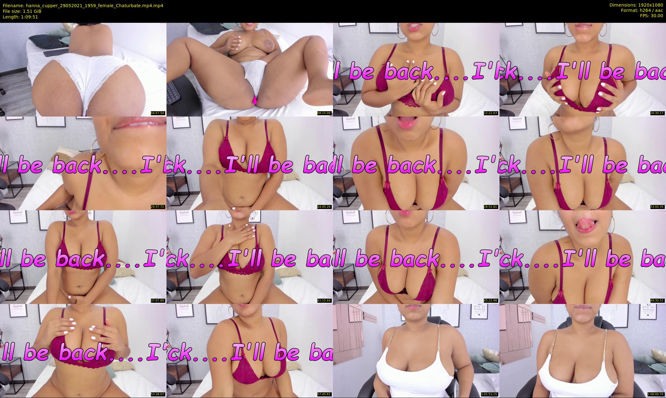 hanna_cupper — 70 minute Chaturbate female cam show recording, 1080p, May 29, 2021