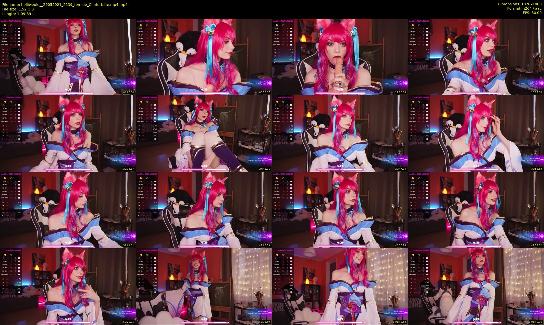 holliwould_ — 70 minute Chaturbate female cam show recording, 1080p, May 29, 2021