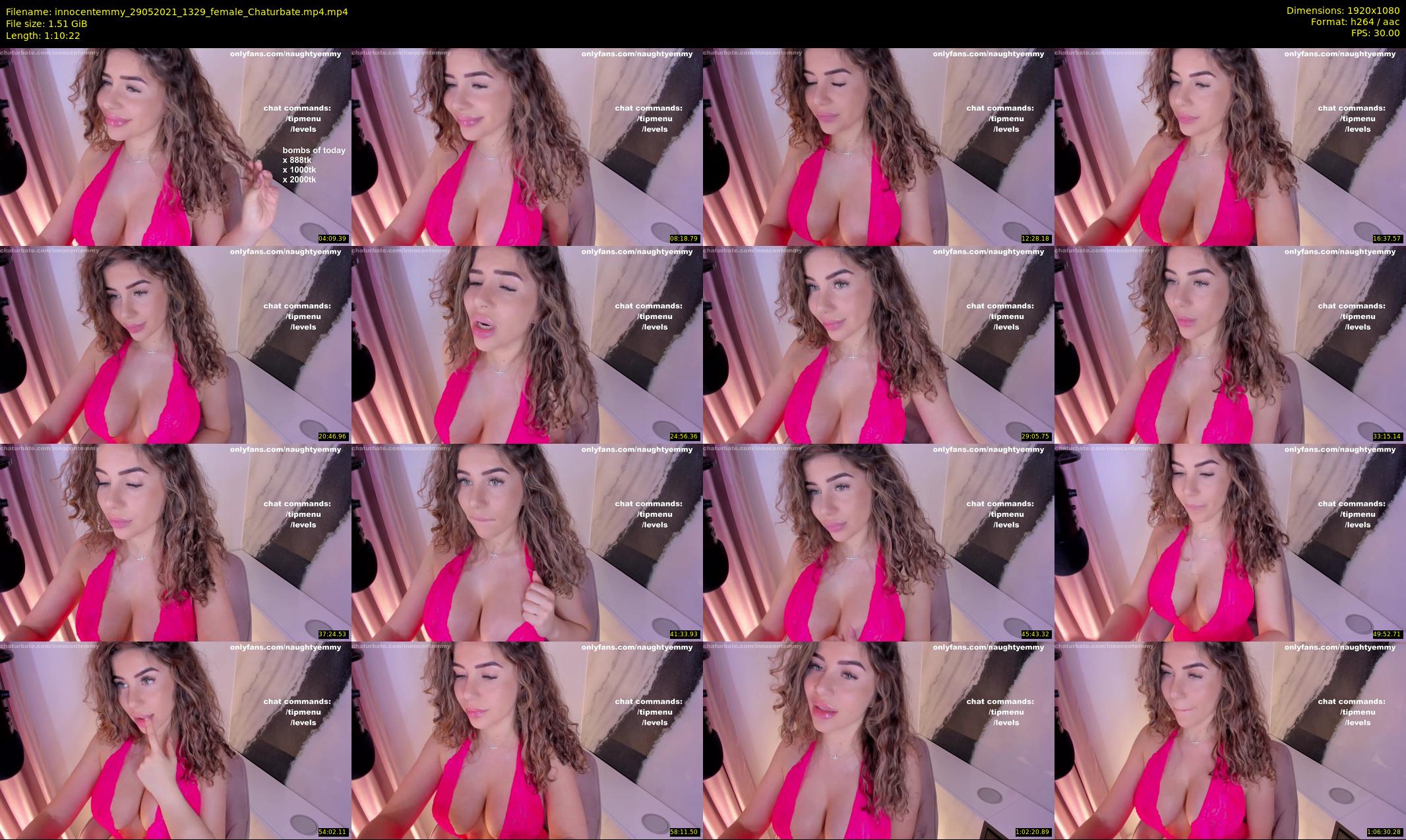 innocentemmy — 71 minute Chaturbate female cam show recording, 1080p, May 29, 2021
