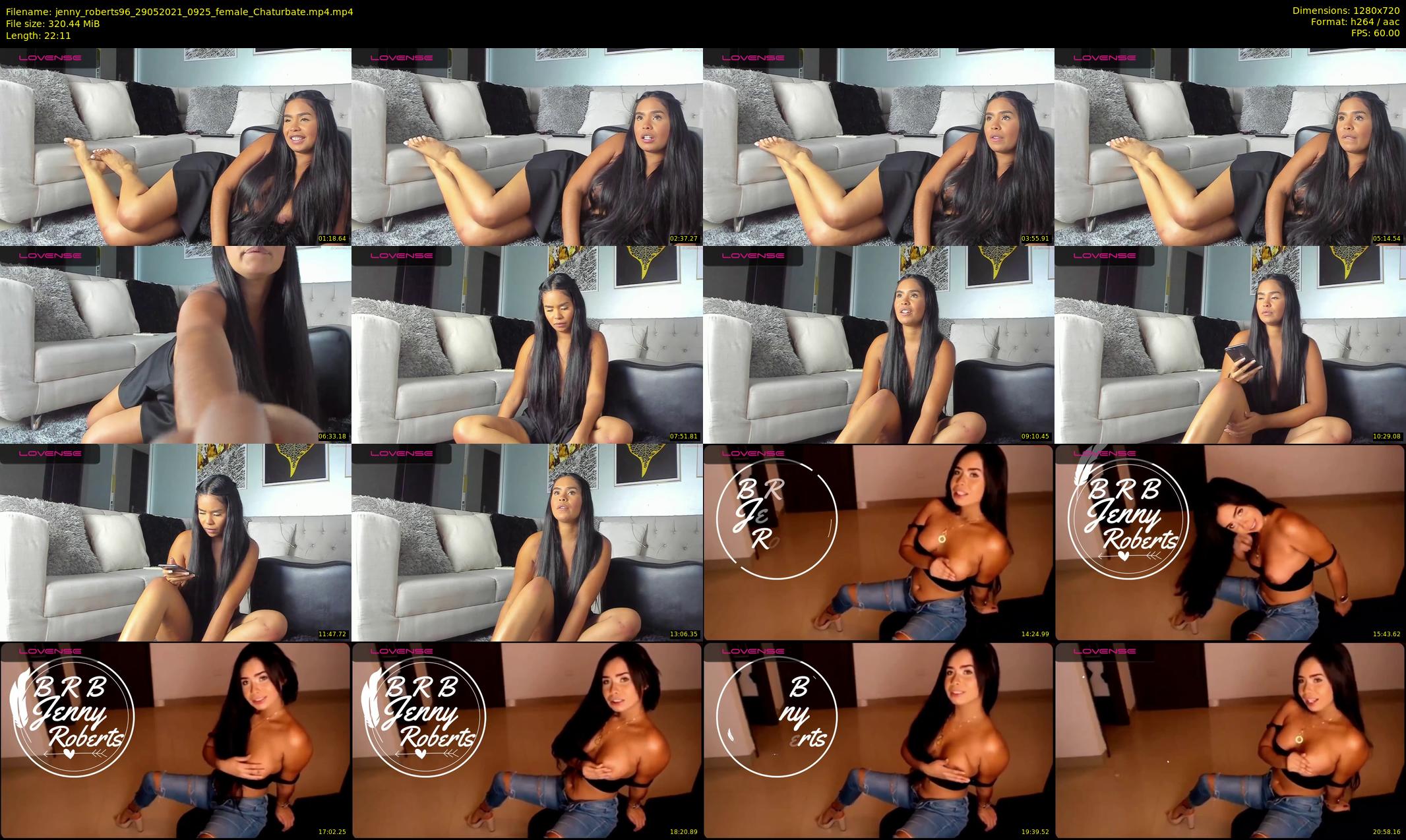jenny_roberts96 — 23 minute Chaturbate female cam show recording, 720p, May 29, 2021