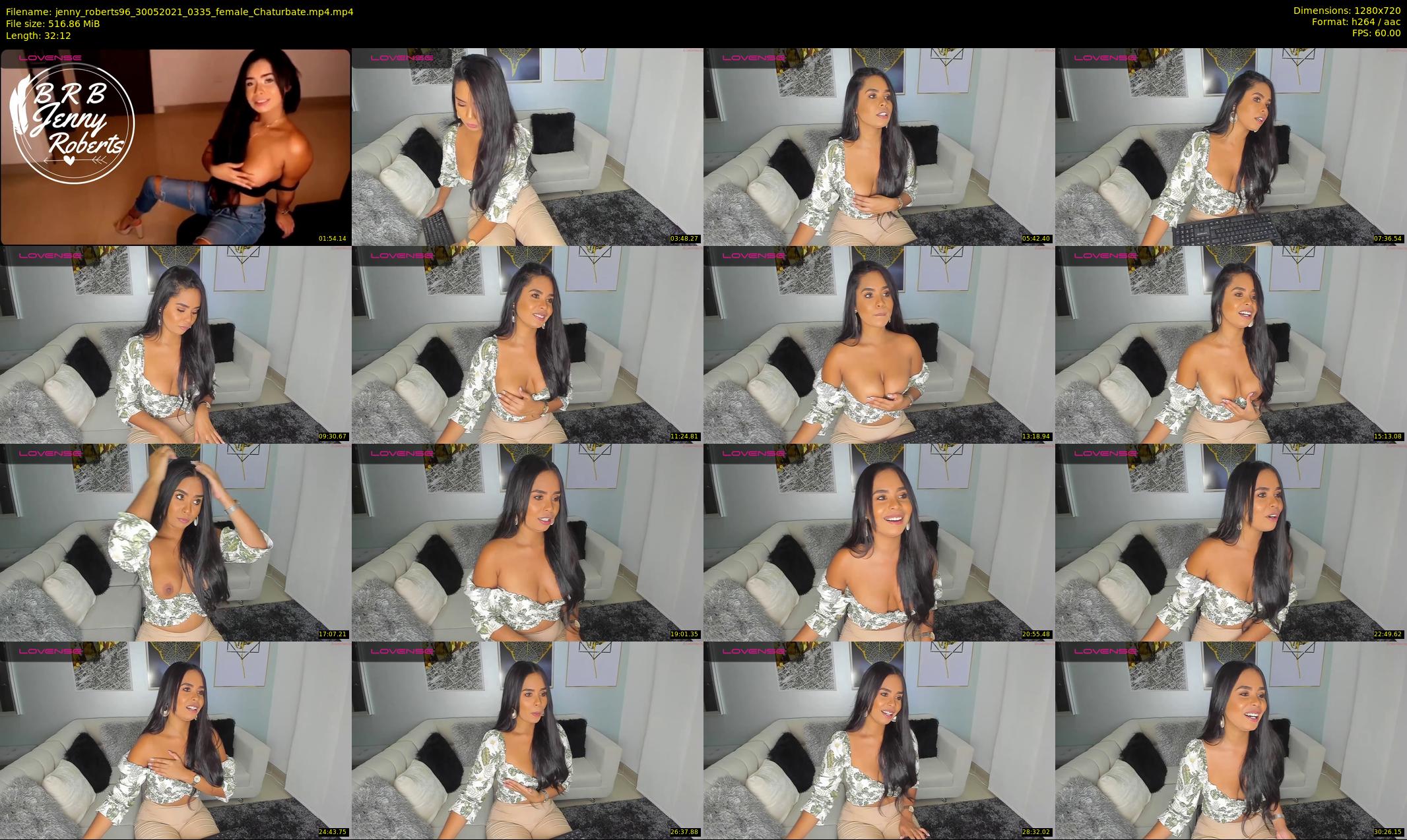 jenny_roberts96 — 33 minute Chaturbate female cam show recording, 720p, May 30, 2021