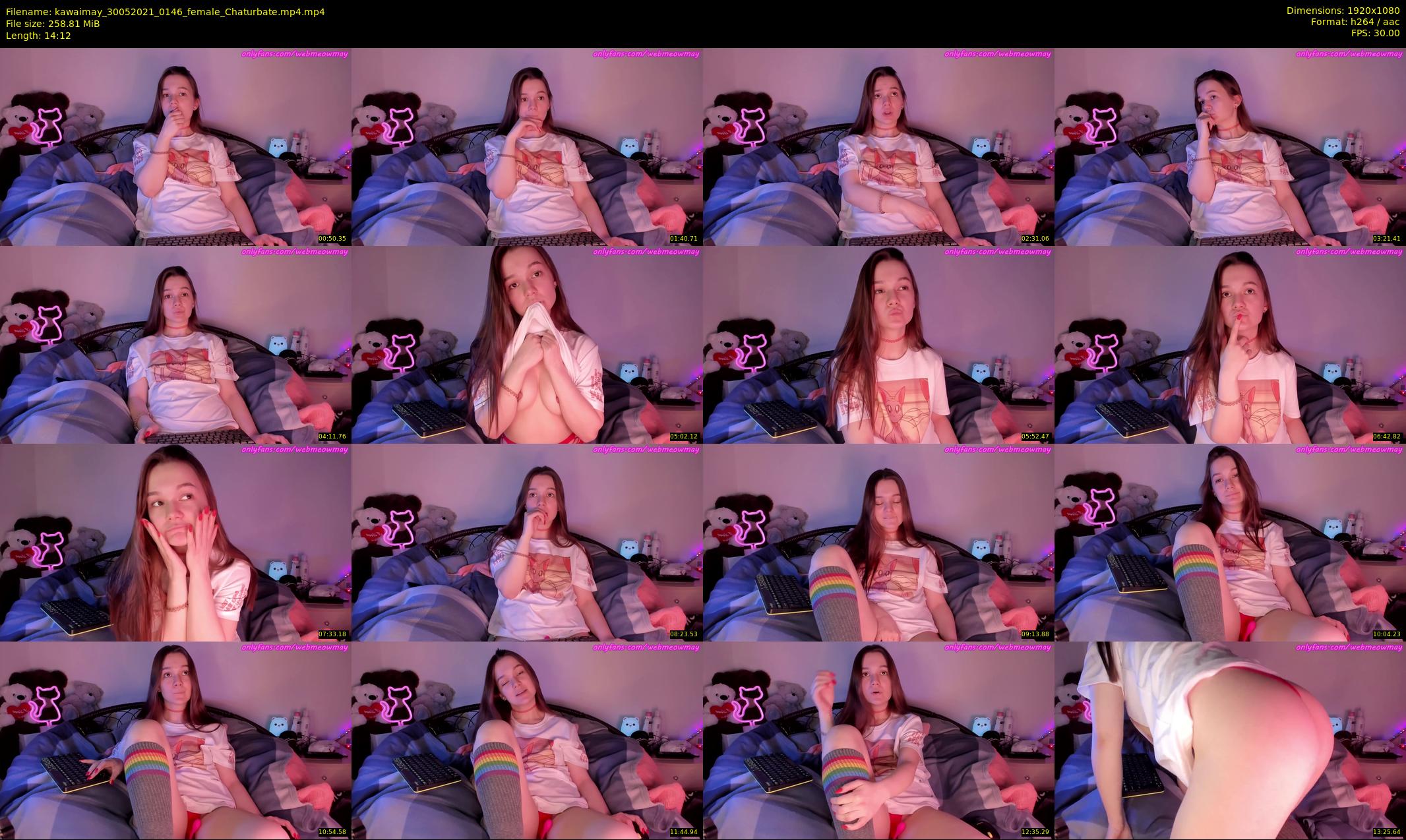 kawaimay — 15 minute Chaturbate female cam show recording, 1080p, May 30, 2021