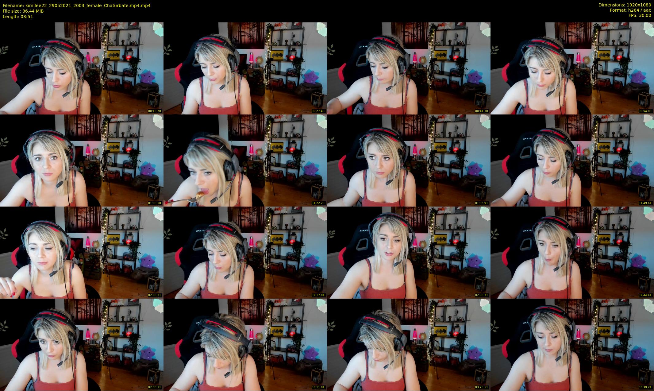 kimilee22 — 4 minute Chaturbate female cam show recording, 1080p, May 29, 2021
