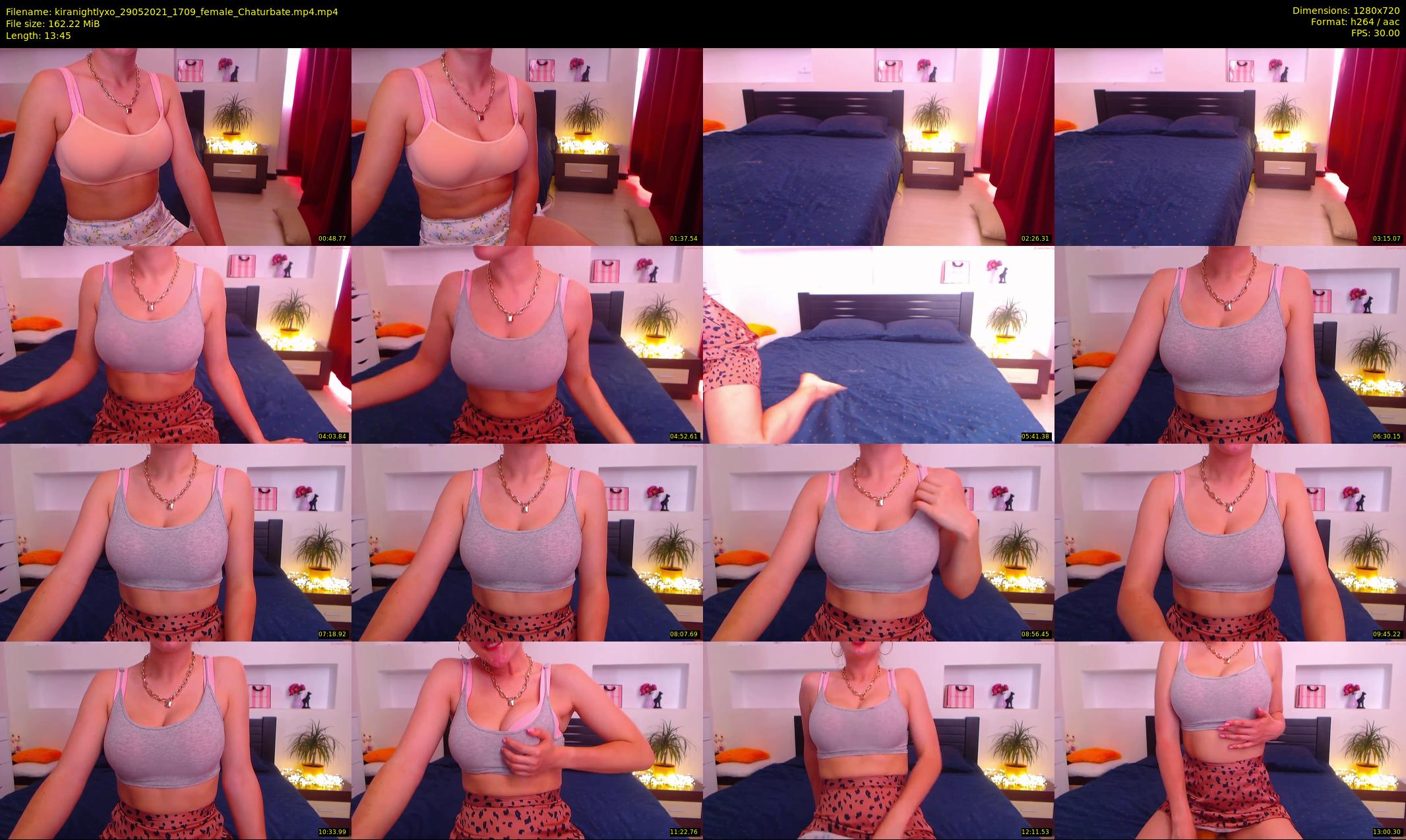kiranightlyxo — 14 minute Chaturbate female cam show recording, 720p, May 29, 2021