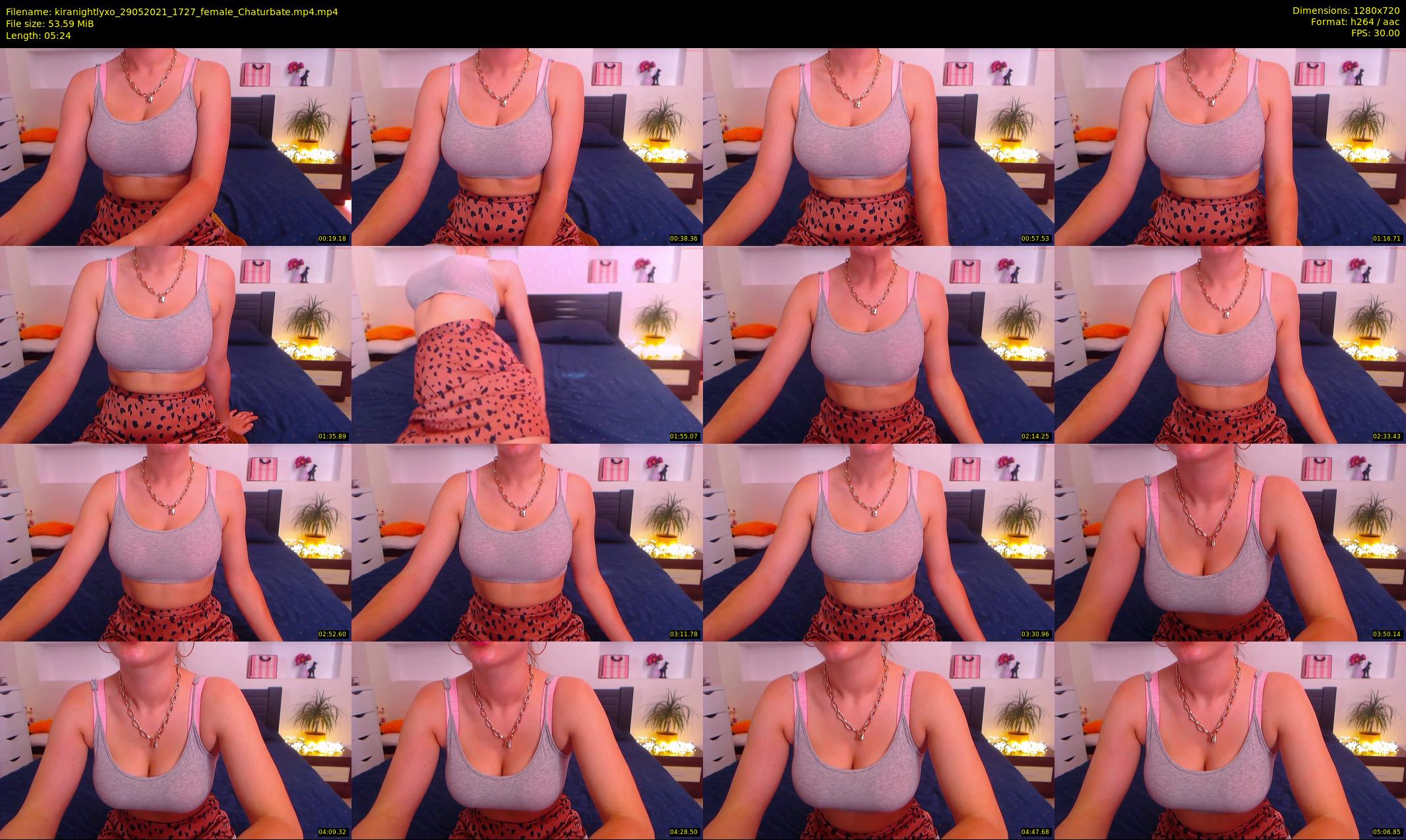 kiranightlyxo — 6 minute Chaturbate female cam show recording, 720p, May 29, 2021
