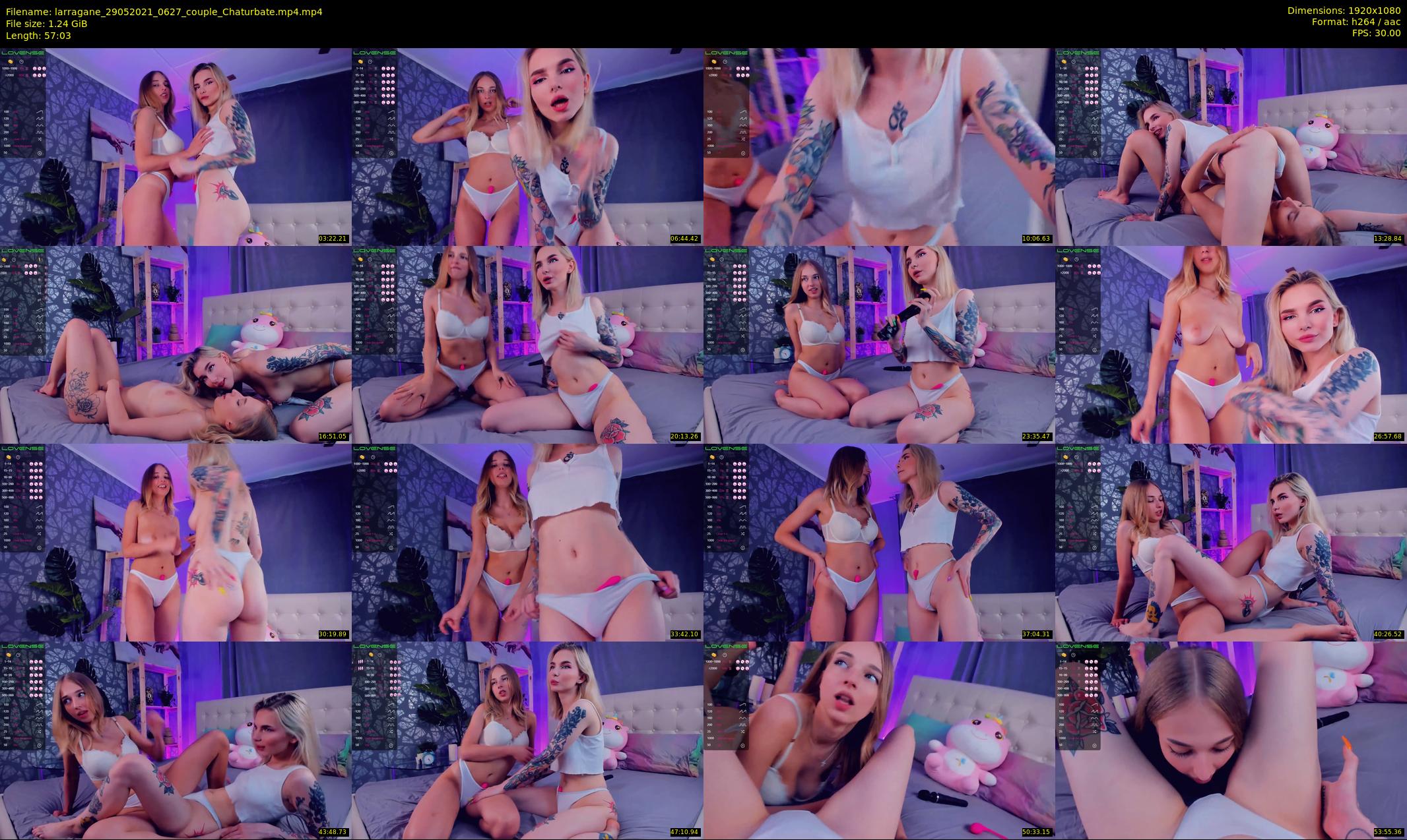 larragane — 58 minute Chaturbate couple cam show recording, 1080p, May 29, 2021
