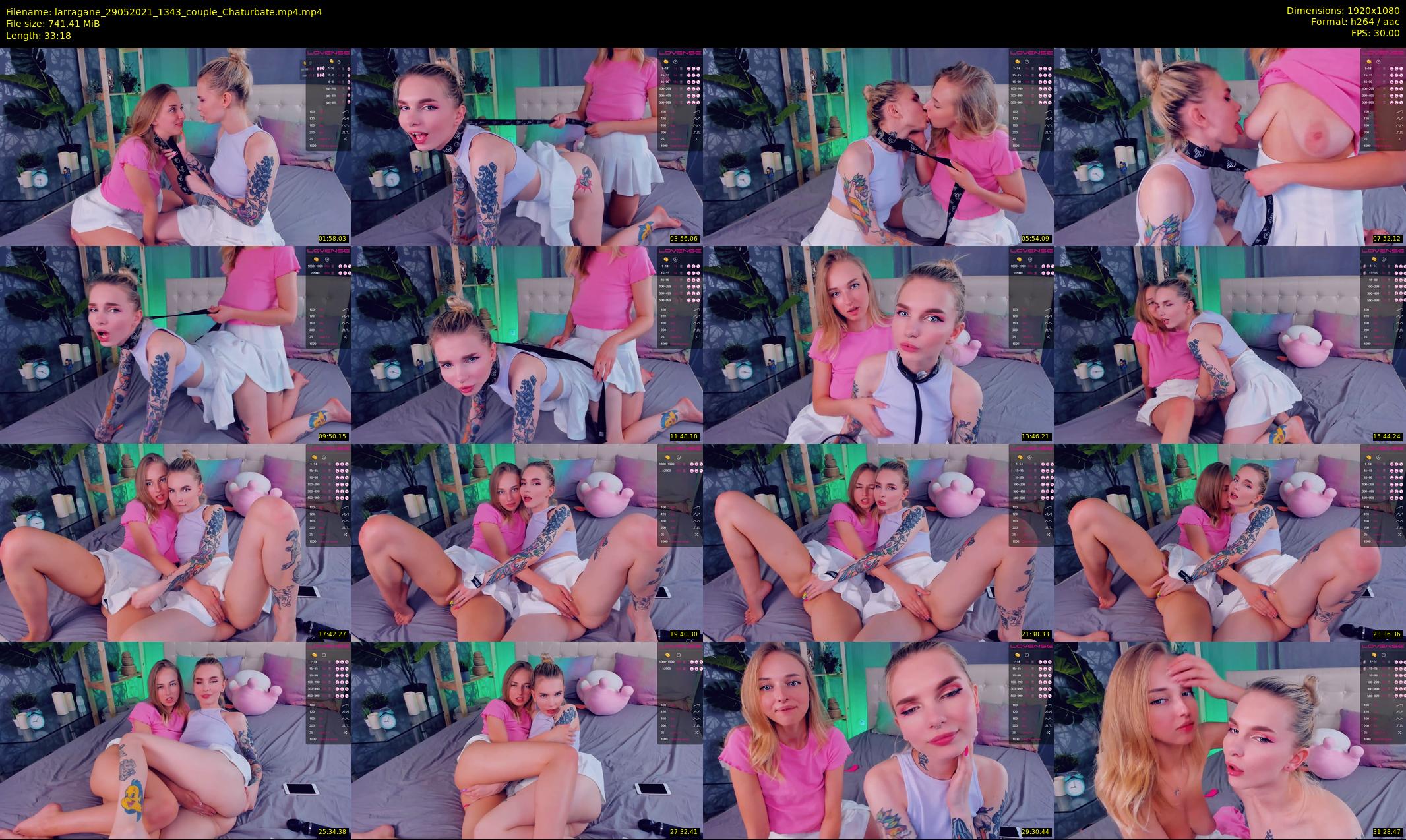 larragane — 34 minute Chaturbate couple cam show recording, 1080p, May 29, 2021