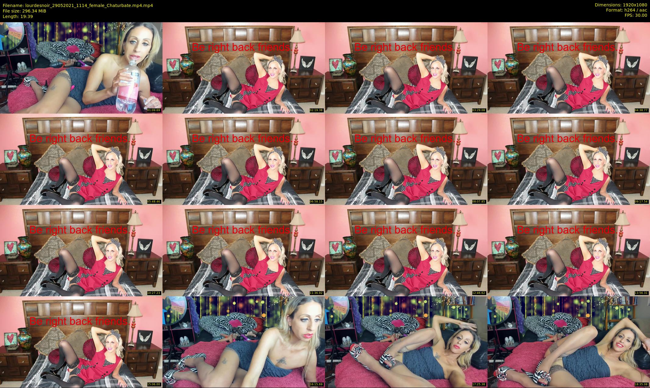 lourdesnoir — 20 minute Chaturbate female cam show recording, 1080p, May 29, 2021