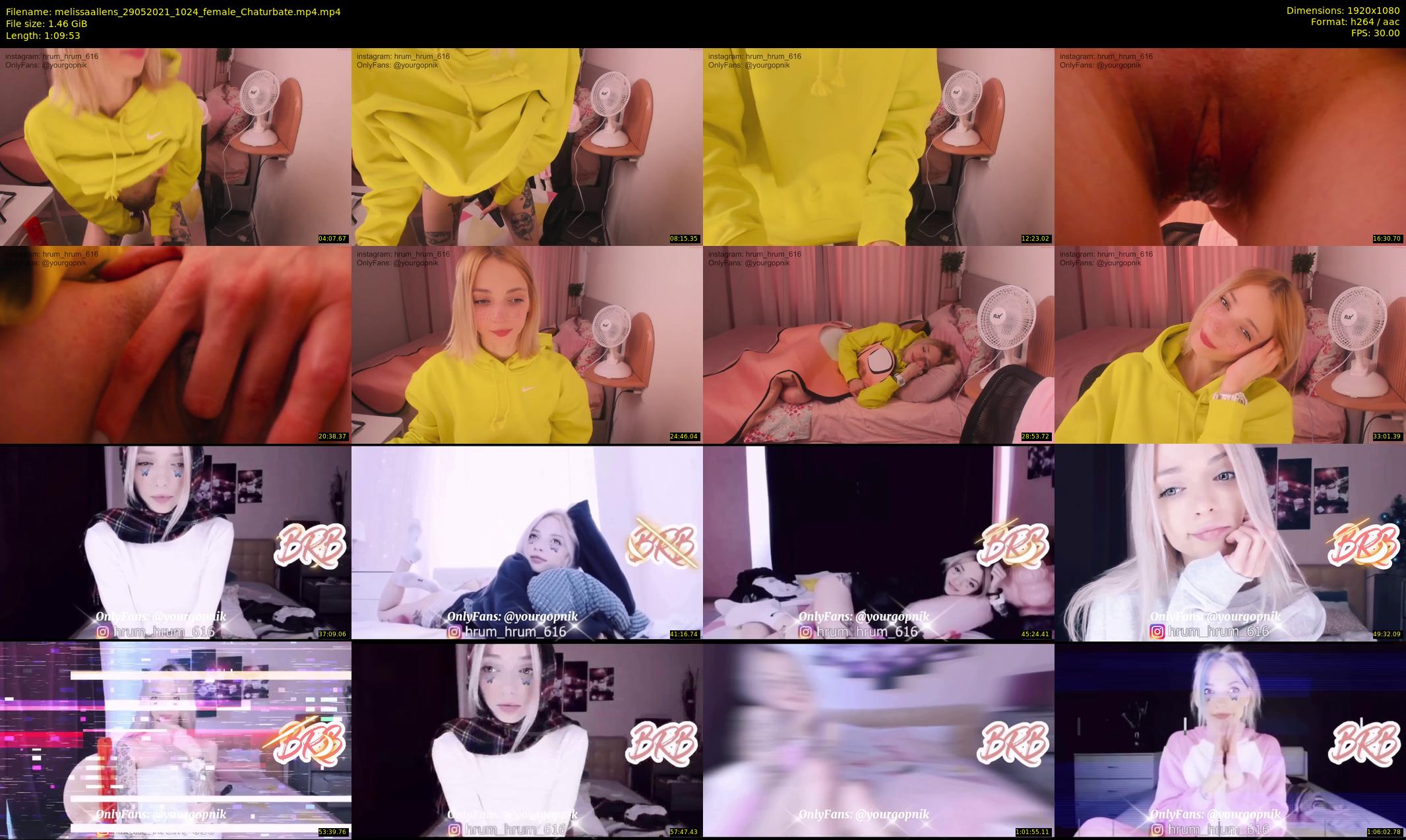 melissaallens — 70 minute Chaturbate female cam show recording, 1080p, May 29, 2021