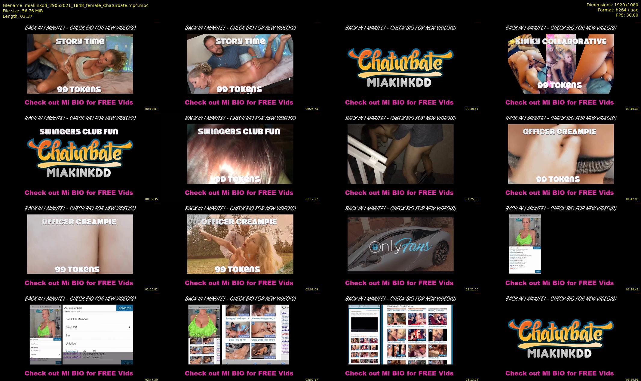 miakinkdd — 4 minute Chaturbate female cam show recording, 1080p, May 29, 2021
