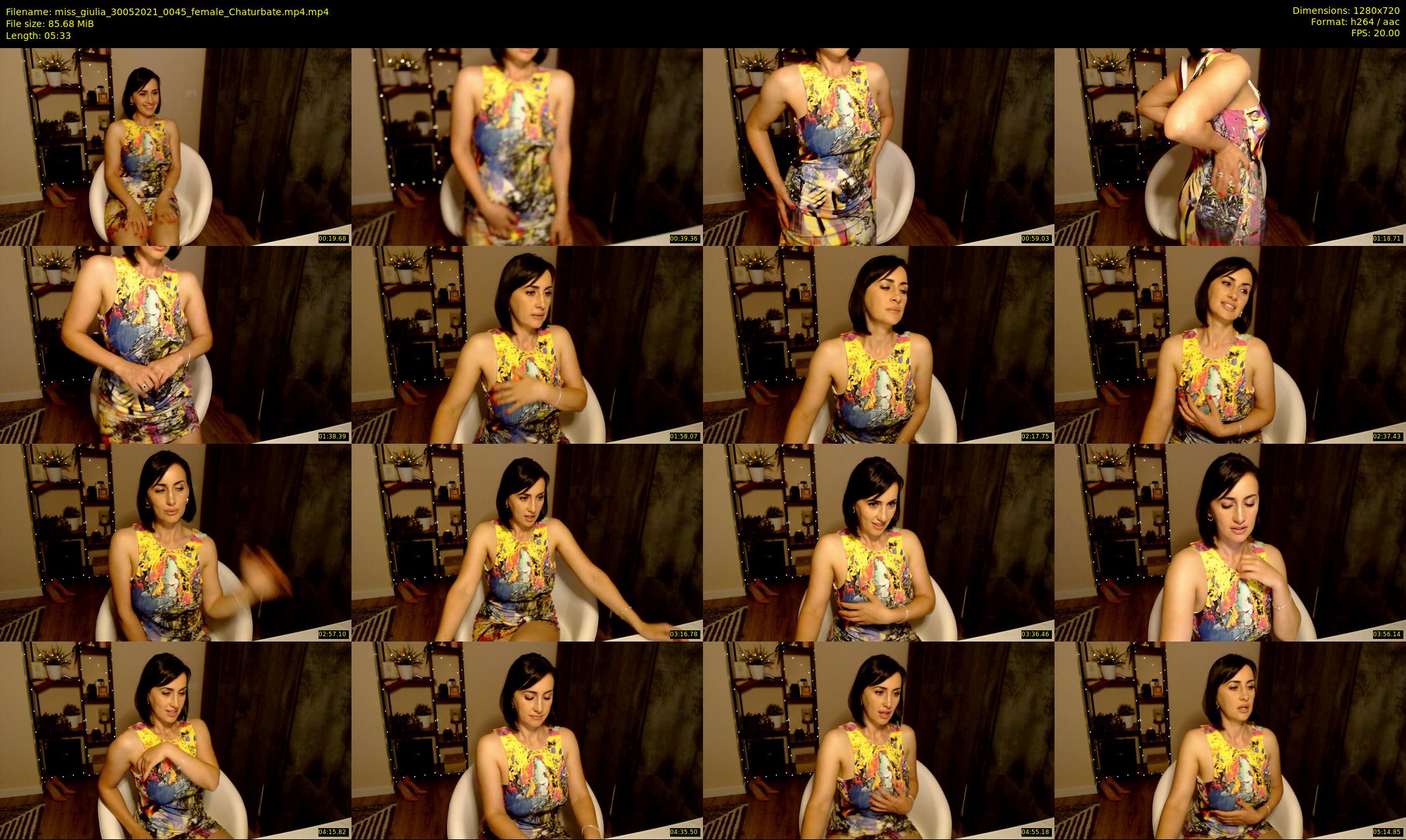 miss_giulia — 6 minute Chaturbate female cam show recording, 720p, May 30, 2021