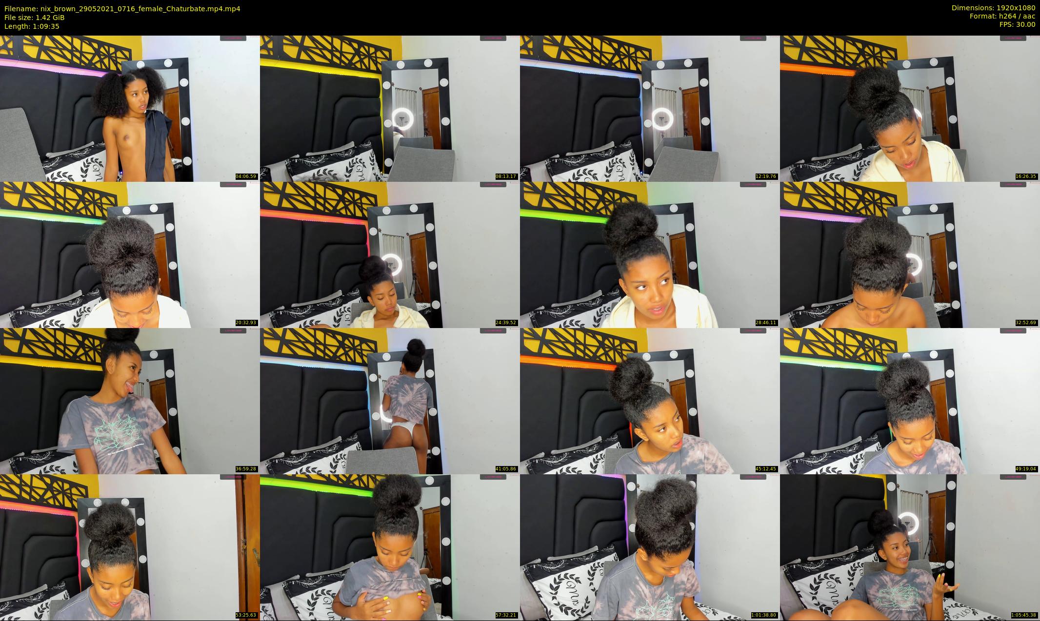 nix_brown — 70 minute Chaturbate female cam show recording, 1080p, May 29, 2021