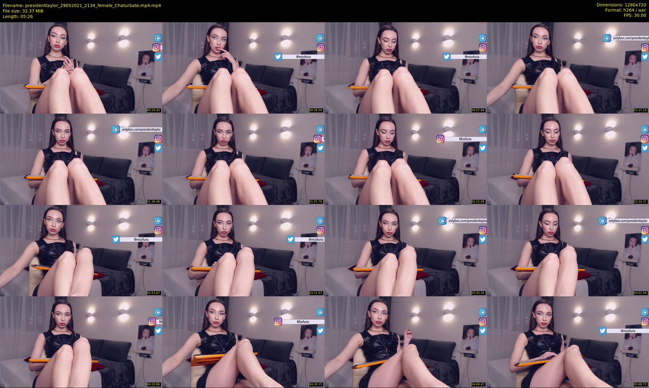presidenttaylor — 6 minute Chaturbate female cam show recording, 720p, May 29, 2021