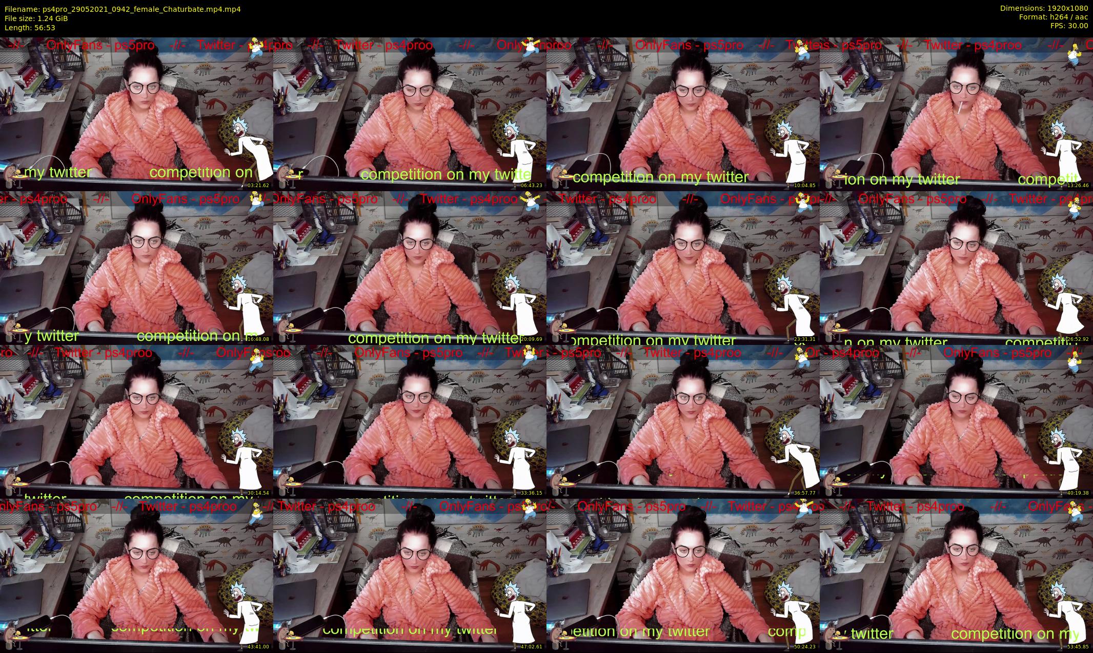 ps4pro — 57 minute Chaturbate female cam show recording, 1080p, May 29, 2021