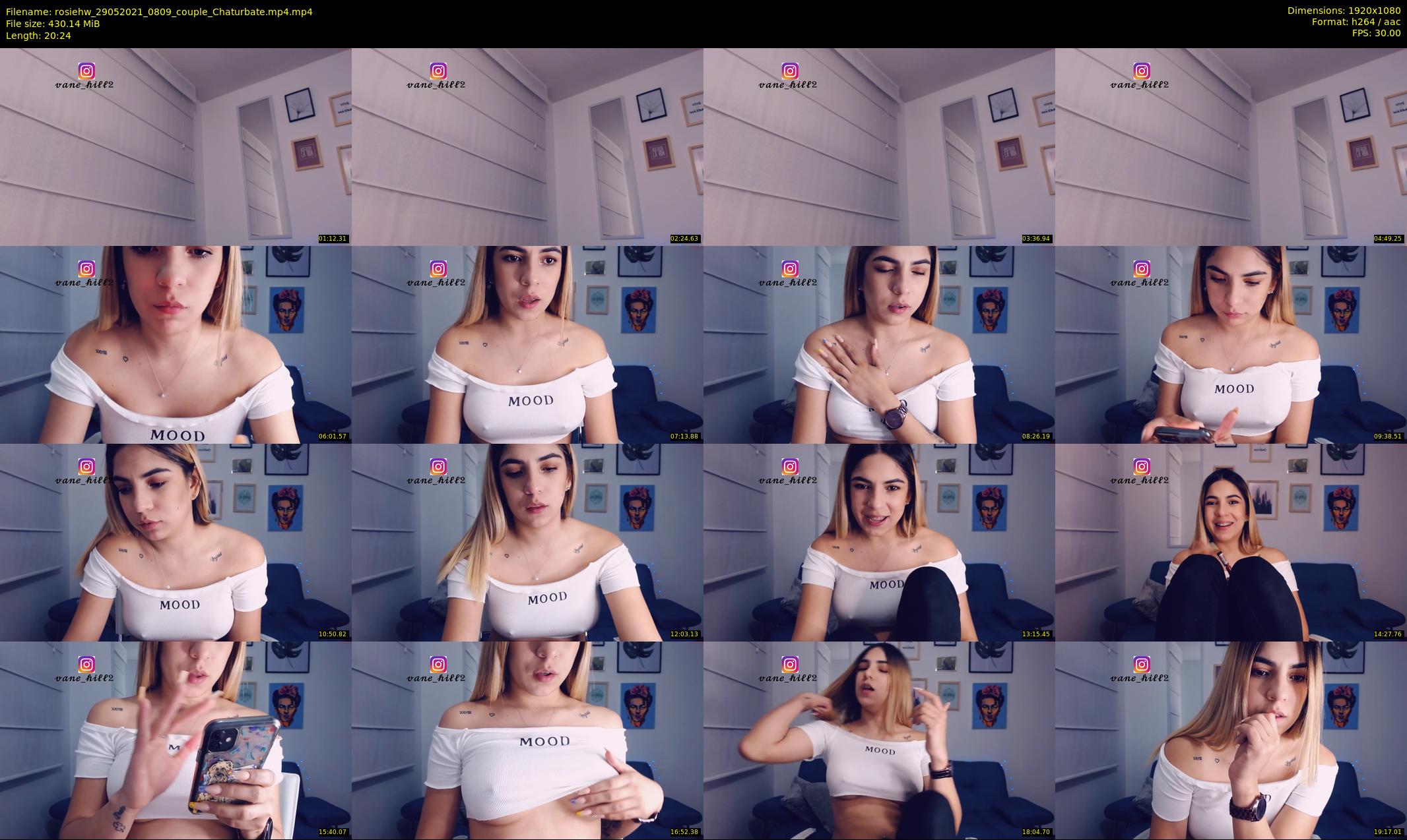 rosiehw — 21 minute Chaturbate couple cam show recording, 1080p, May 29, 2021