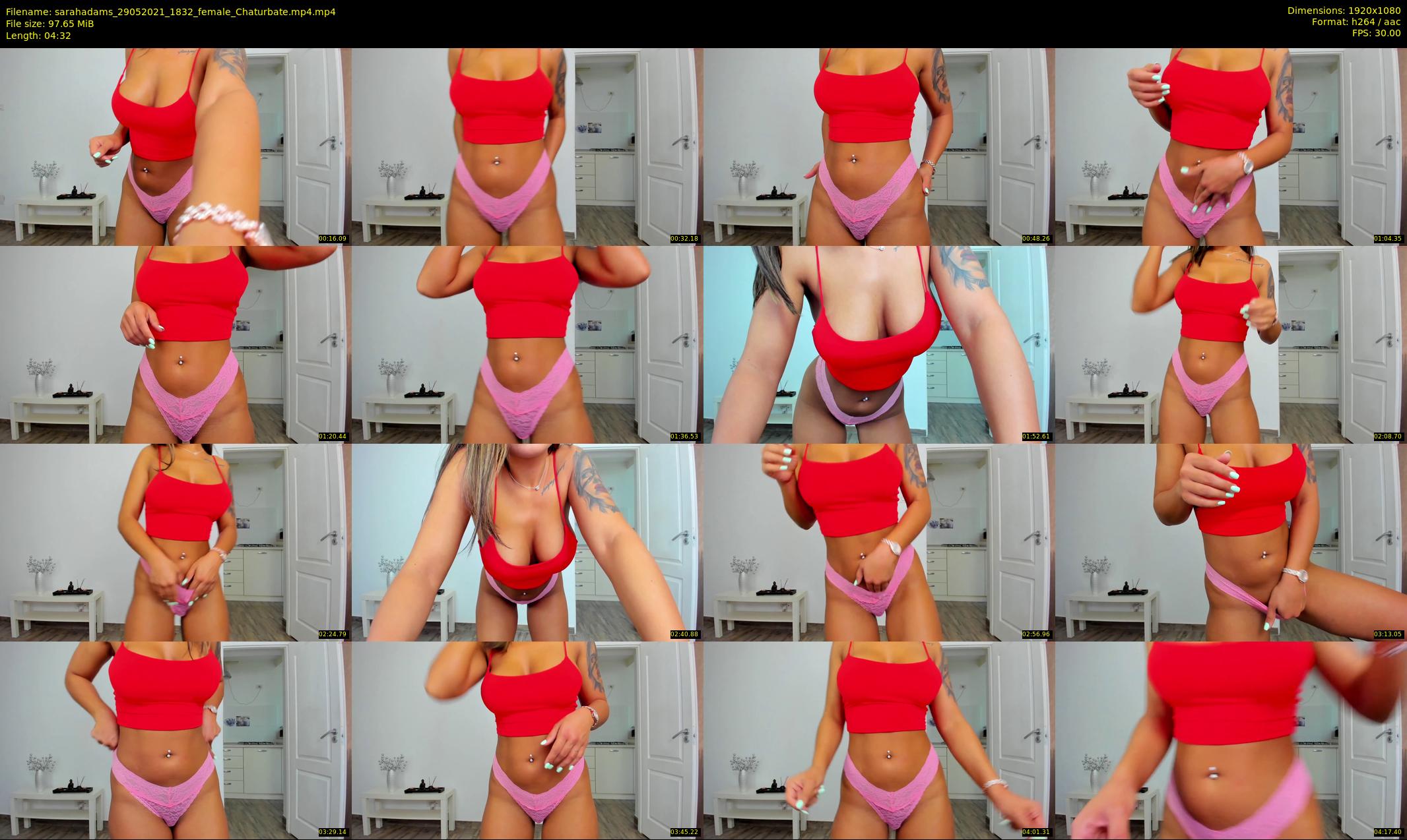 sarahadams — 5 minute Chaturbate female cam show recording, 1080p, May 29, 2021