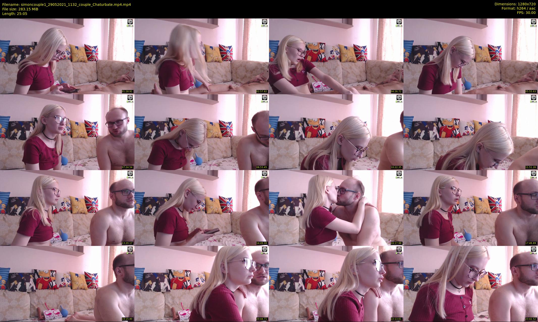simoncouple1 — 26 minute Chaturbate couple cam show recording, 720p, May 29, 2021