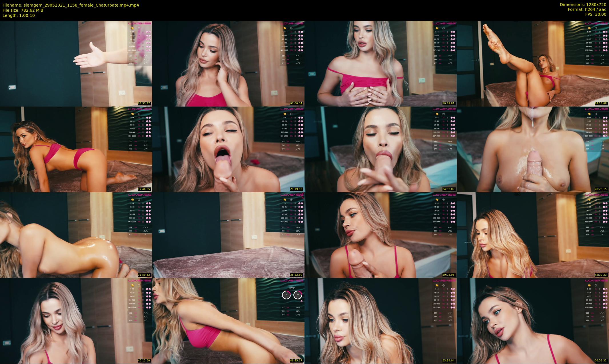 slemgem — 61 minute Chaturbate couple cam show recording, 720p, May 29, 2021