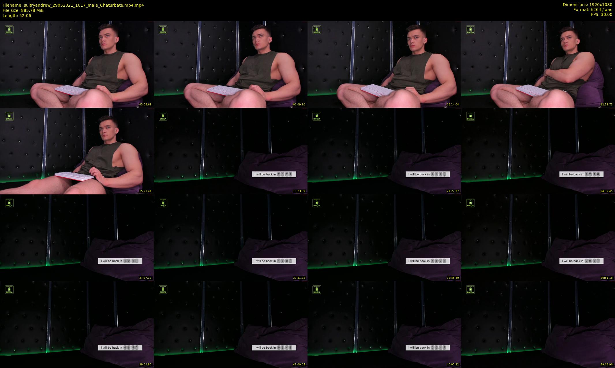 sultryandrew — 53 minute Chaturbate male cam show recording, 1080p, May 29, 2021