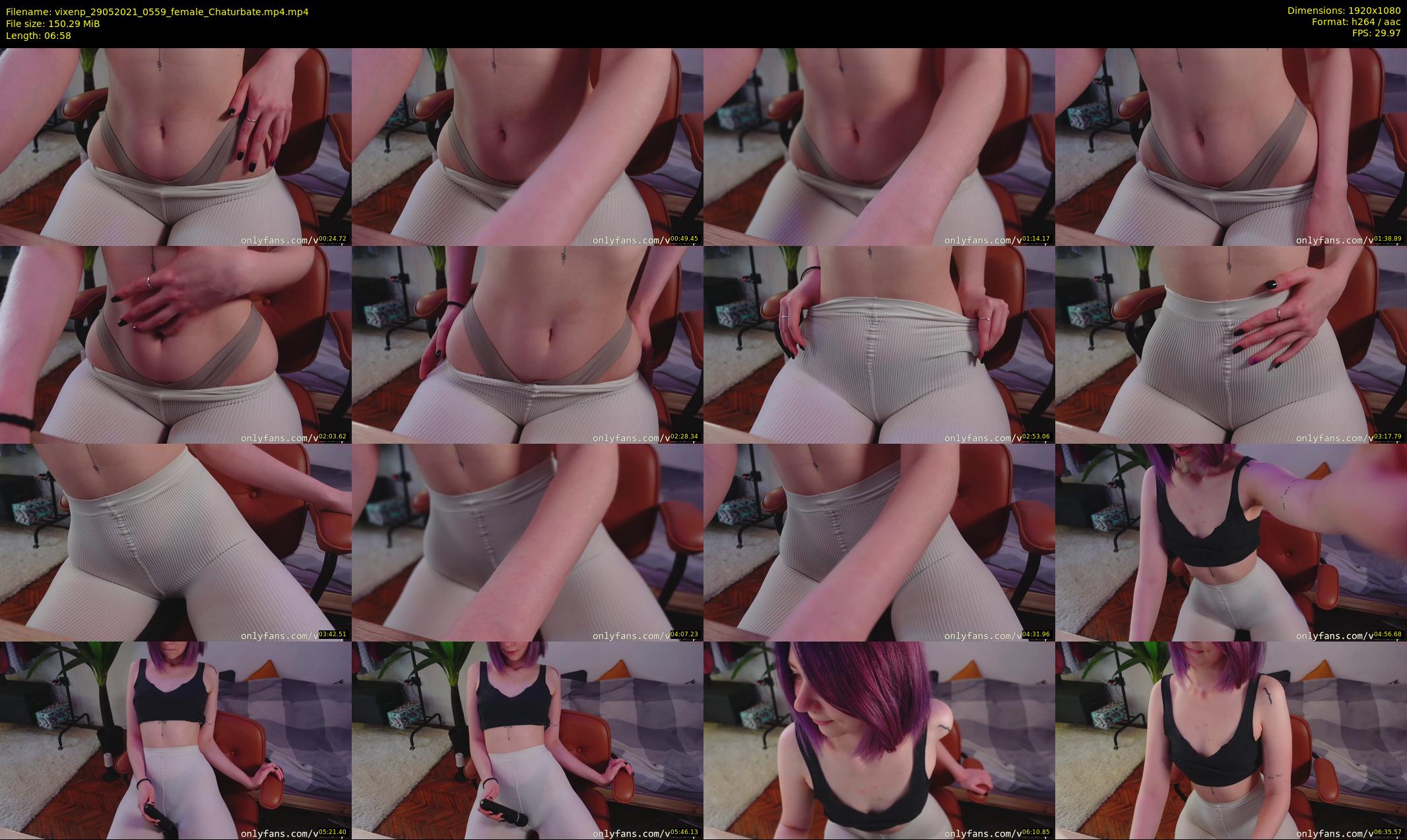 vixenp — 7 minute Chaturbate female cam show recording, 1080p, May 29, 2021