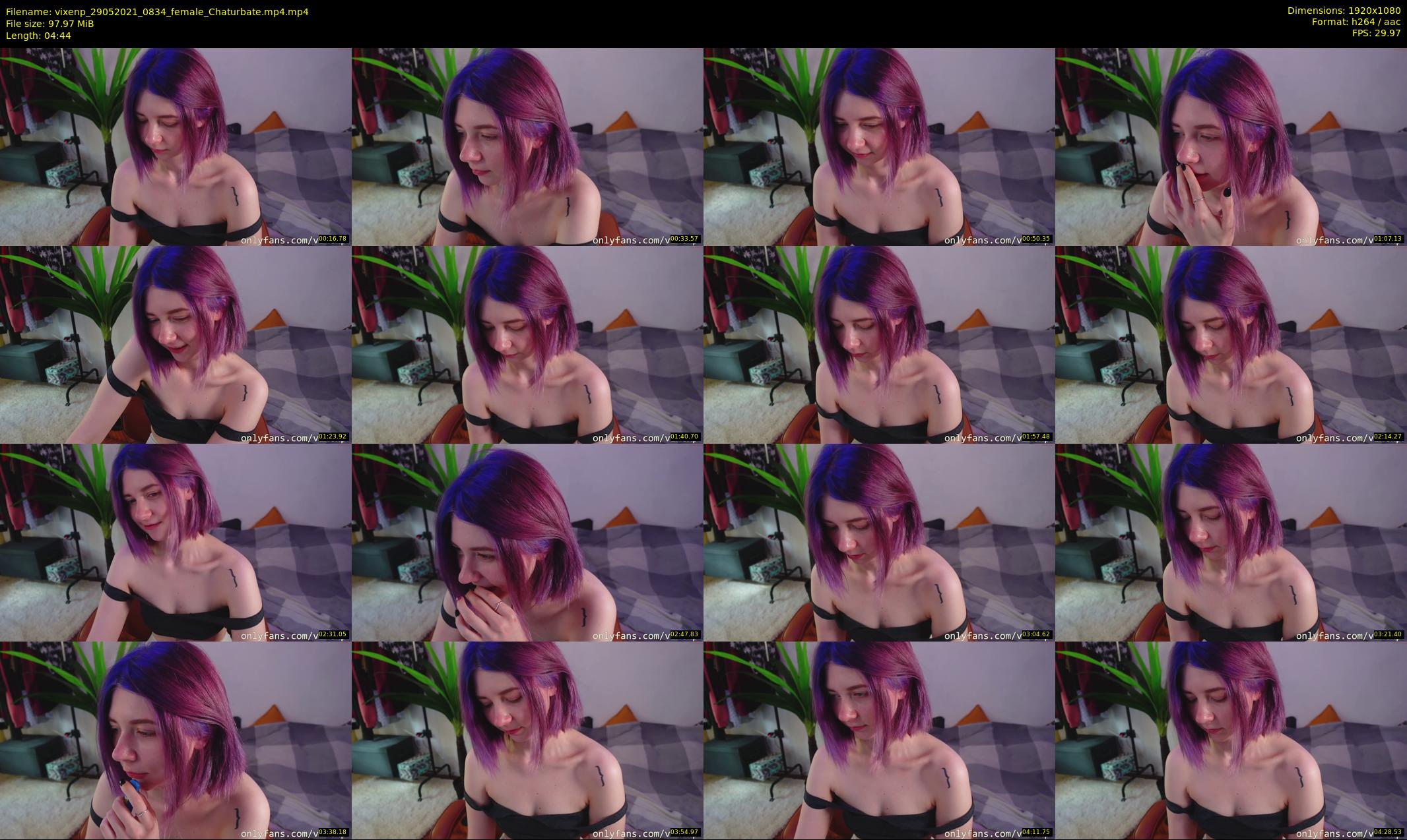 vixenp — 5 minute Chaturbate female cam show recording, 1080p, May 29, 2021