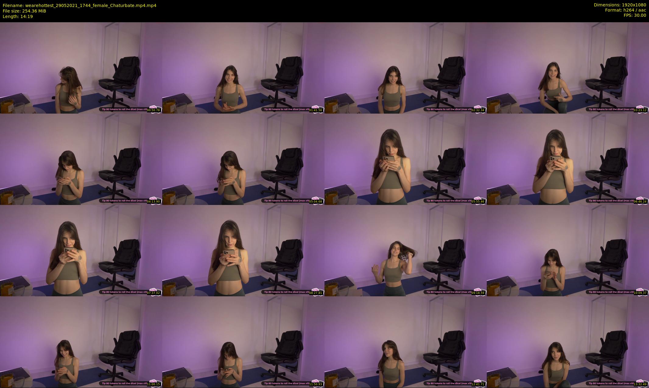 wearehottest — 15 minute Chaturbate couple cam show recording, 1080p, May 29, 2021